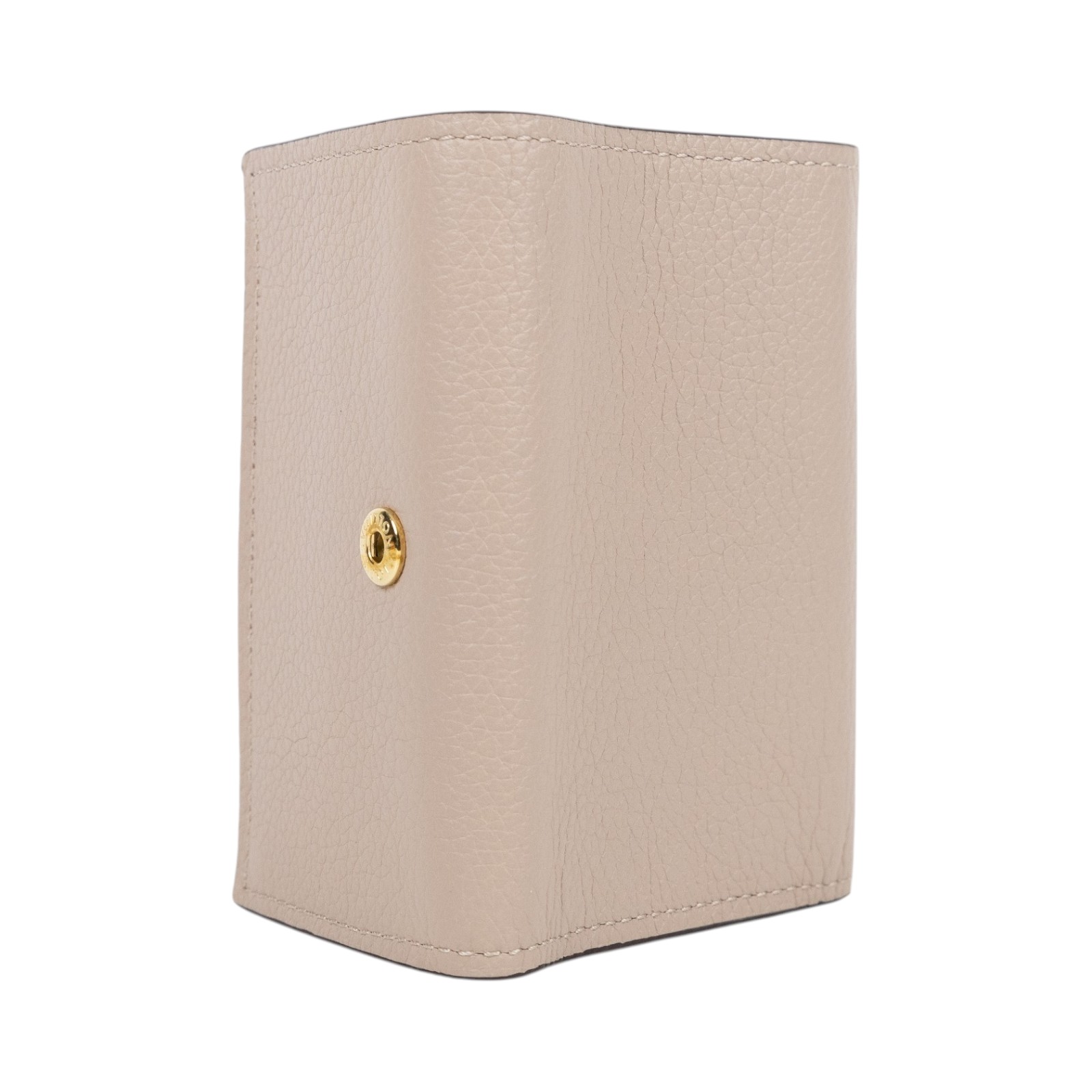 路易威登 LOUIS VUITTON Lockmini 錢包 小牛皮 短夾 灰褐色 M69340 晶片款 灰褐Lockmini 釦式短夾 原廠盒子/防塵袋