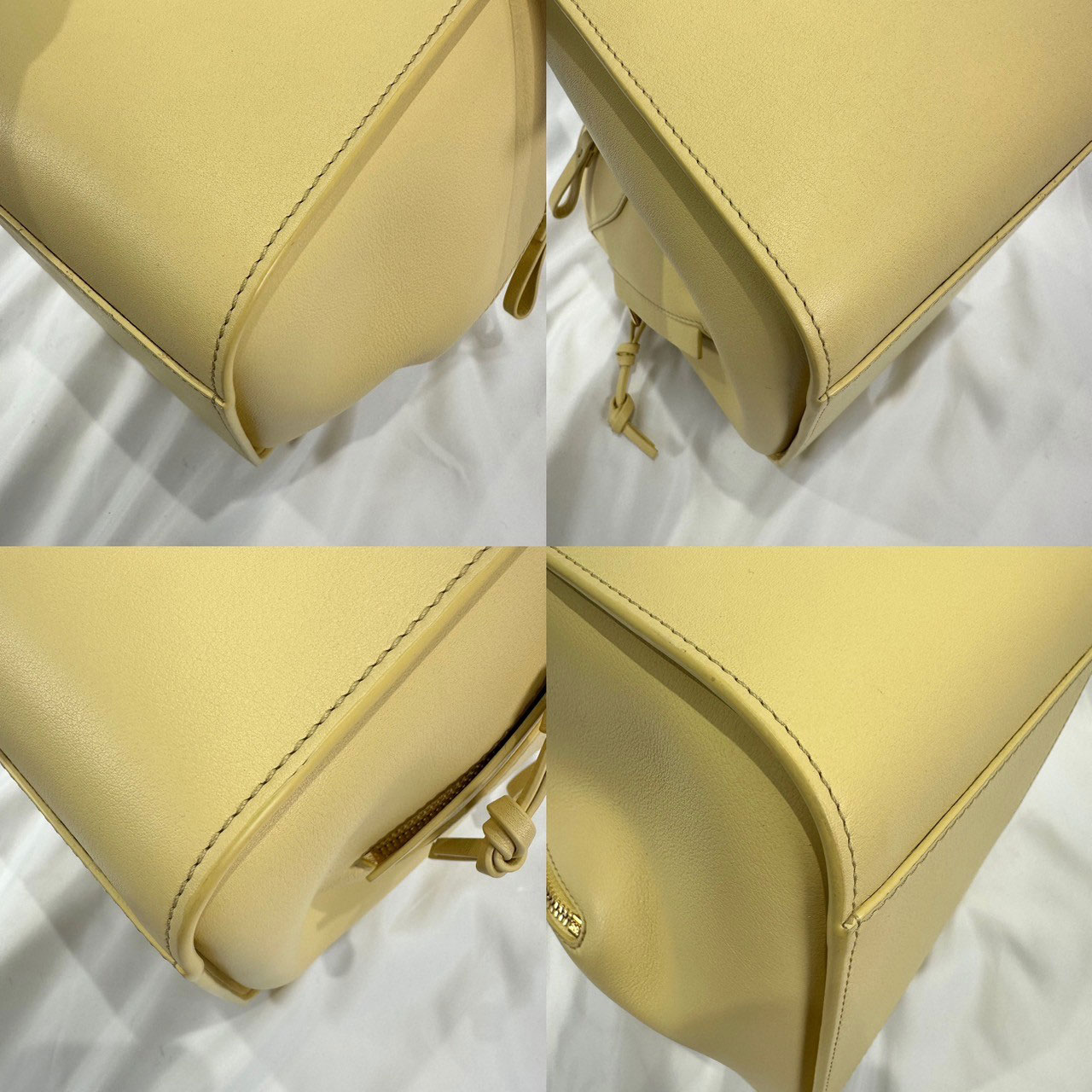 羅意威 LOEWE Compact Hammock bag 小牛皮 肩背 吊床包 A538H13X10 黃COMPACT HAMMOCK 防塵袋