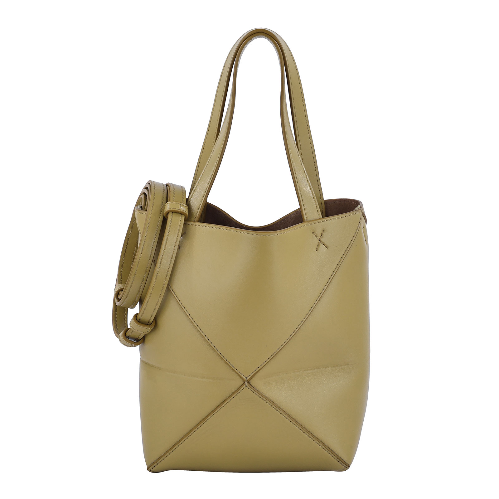 羅意威 LOEWE Mini Puzzle Fold Tote 肩背 手提包 迷你 A657V25X01 薑黃PUZZLE FOLD TOTE 防塵袋