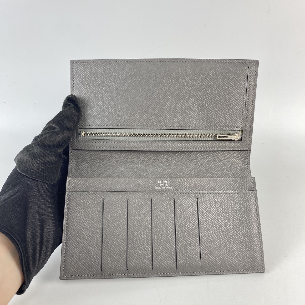 愛馬仕 Hermès Citizen Twill Long wallet 長夾 CITIZENTLW U刻 積雨雲灰CITIZEN TWILL 長夾 原廠盒子