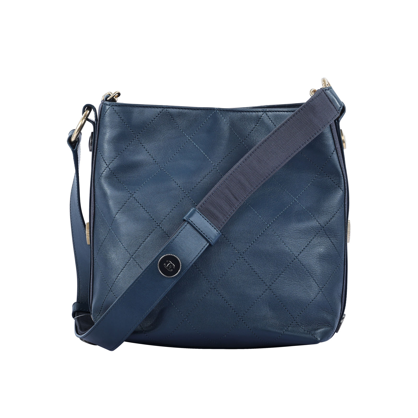 香奈兒 CHANEL Hobo Handbag 小型 肩背 斜挎包 AS1460 26開綠菱格紋嬉皮包小號 防塵袋/保證卡