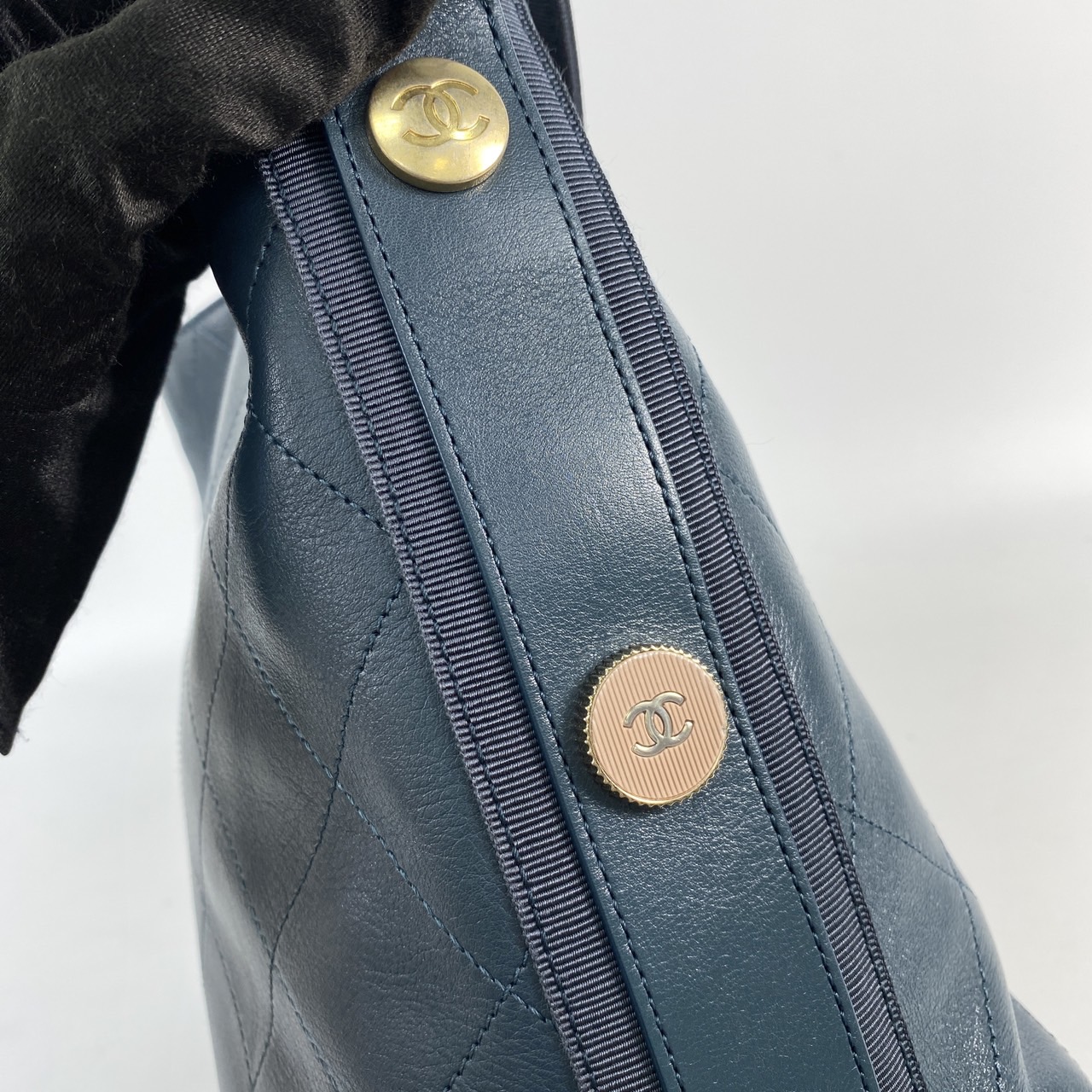 香奈兒 CHANEL Hobo Handbag 小型 肩背 斜挎包 AS1460 26開綠菱格紋嬉皮包小號 防塵袋/保證卡