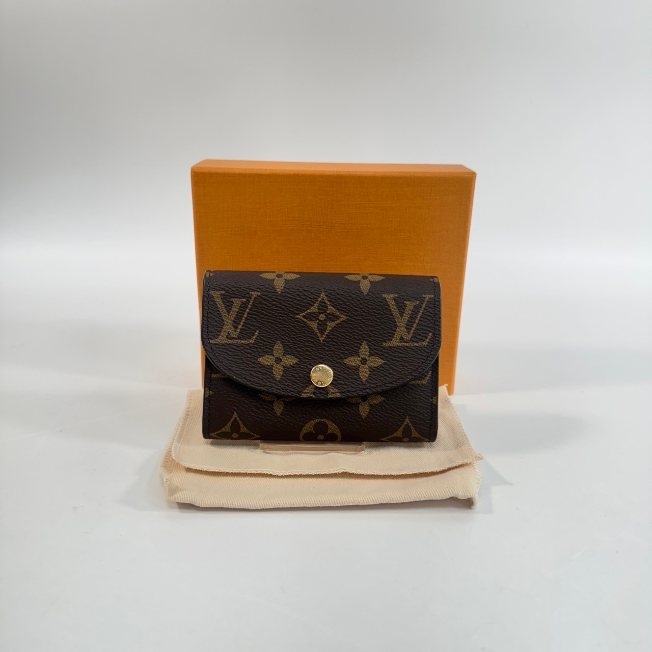 路易威登 LOUIS VUITTON Rosalie 零錢包 經典帆布 紫紅色 M41939 晶片款 原花ROSALIE零錢包 原廠盒子/防塵袋