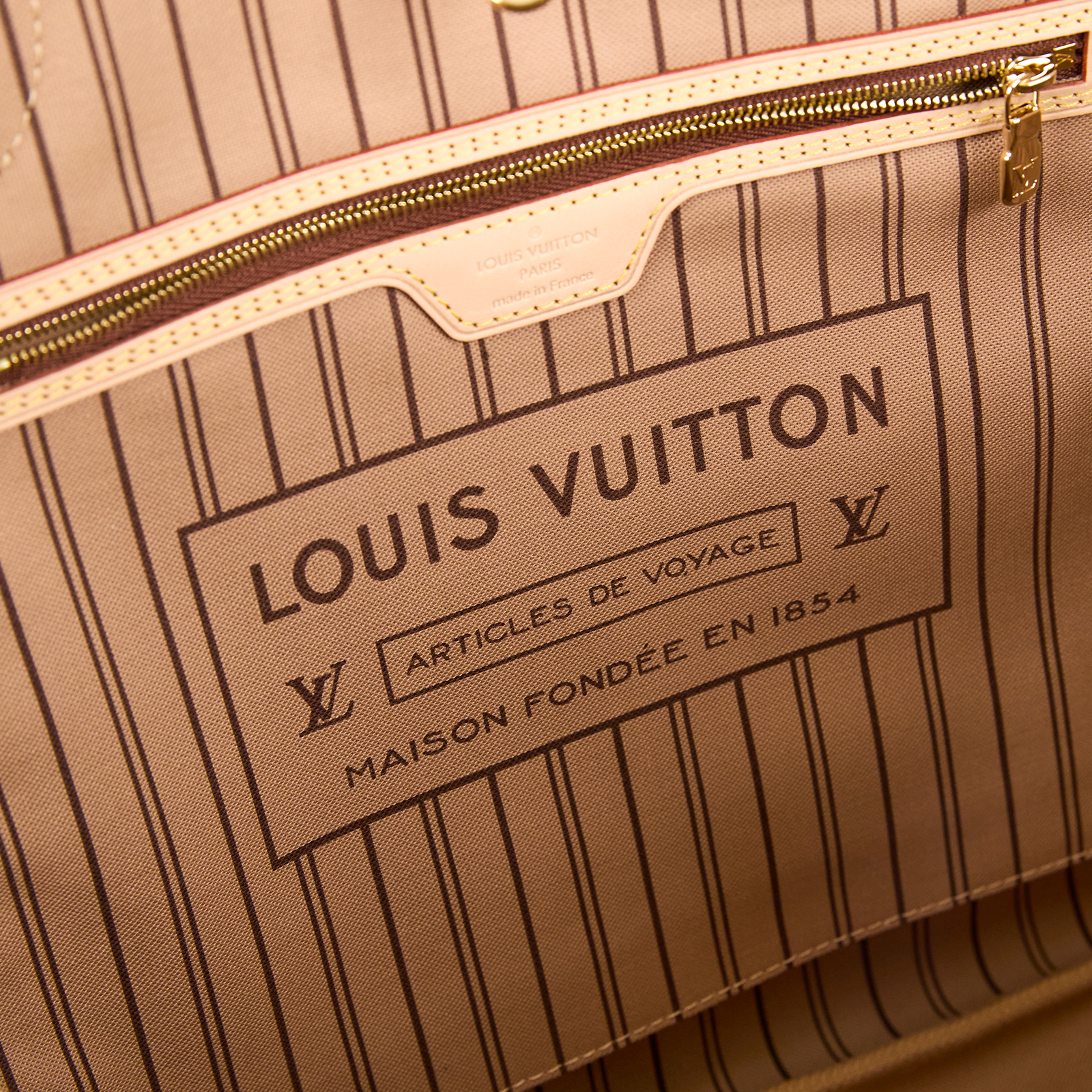 路易威登 LOUIS VUITTON Neverfull GM 托特包 經典帆布 駝色 M46978 晶片款 棕原花Neverfull GM 防塵袋