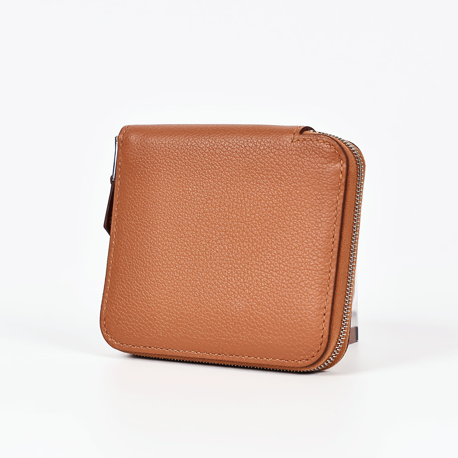 愛馬仕 Hermès Silk'In 拉鍊 絲巾 短夾 錢包 SILK W刻 金棕絲巾短夾 原廠盒子