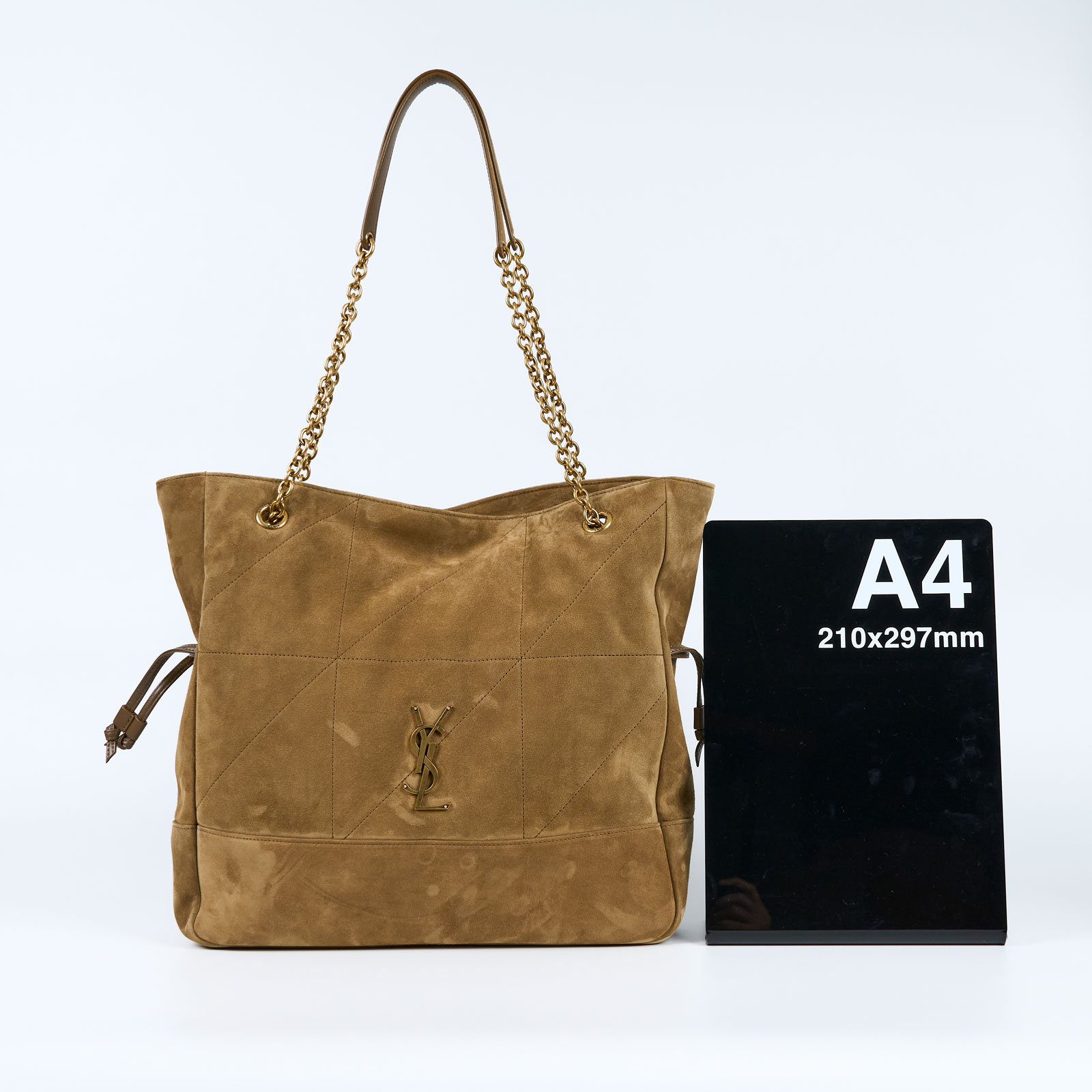 聖羅蘭 YSL SAINT LAURENT Jamie 麂皮 購物袋 8098241U8P7 咖麂皮JAMIE 4.3手提包 防塵袋