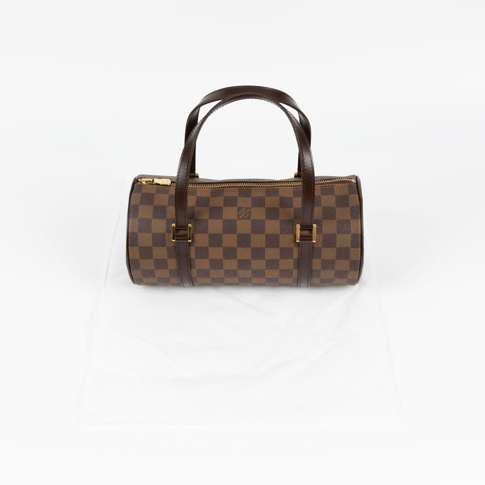 路易威登 LOUIS VUITTON Papillon 26棕棋盤 圓筒手提包 N51304 棋盤圓筒手提包 無附屬品