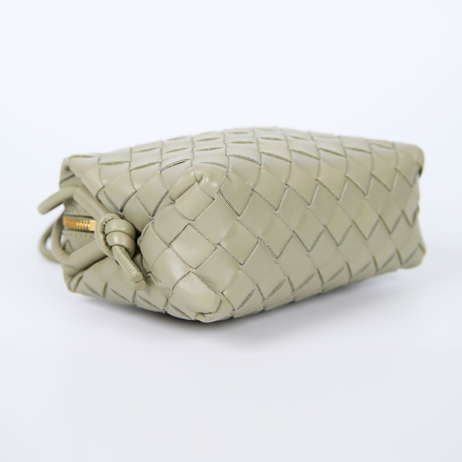 寶緹嘉 BOTTEGA VENETA Mini Loop 迷你 相機包 斜背包 736125 綠LOOP MINI 防塵袋