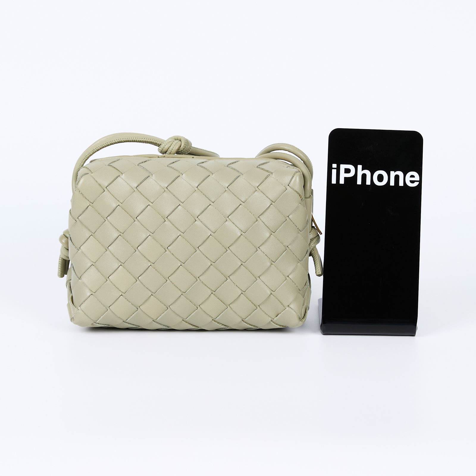 寶緹嘉 BOTTEGA VENETA Mini Loop 迷你 相機包 斜背包 736125 綠LOOP MINI 防塵袋