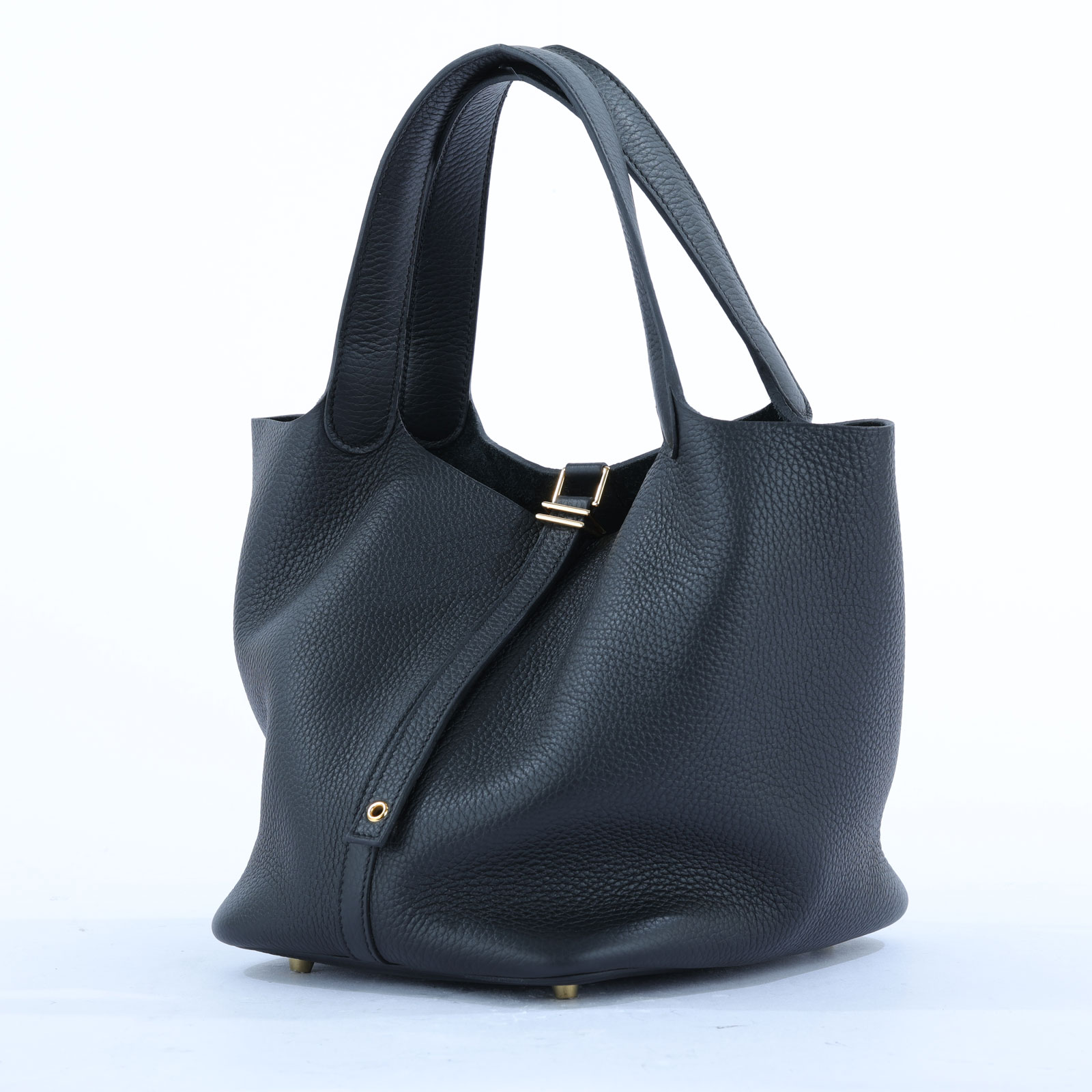 愛馬仕 Hermès Picotin Lock 22 菜籃子包 PT22 W刻 黑PICOTIN22 原廠盒子/防塵袋/購買證明/鎖組