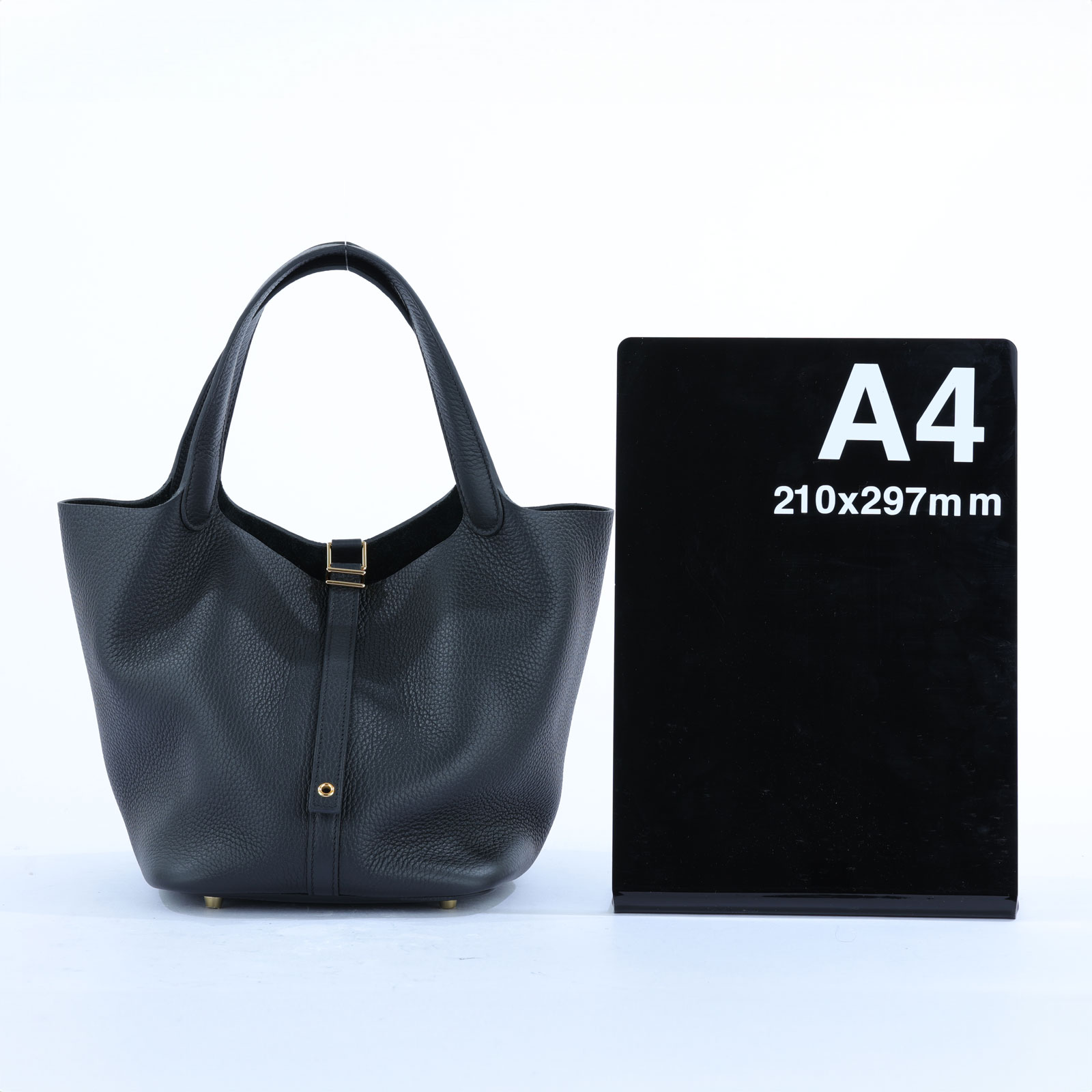 愛馬仕 Hermès Picotin Lock 22 菜籃子包 PT22 W刻 黑PICOTIN22 原廠盒子/防塵袋/購買證明/鎖組