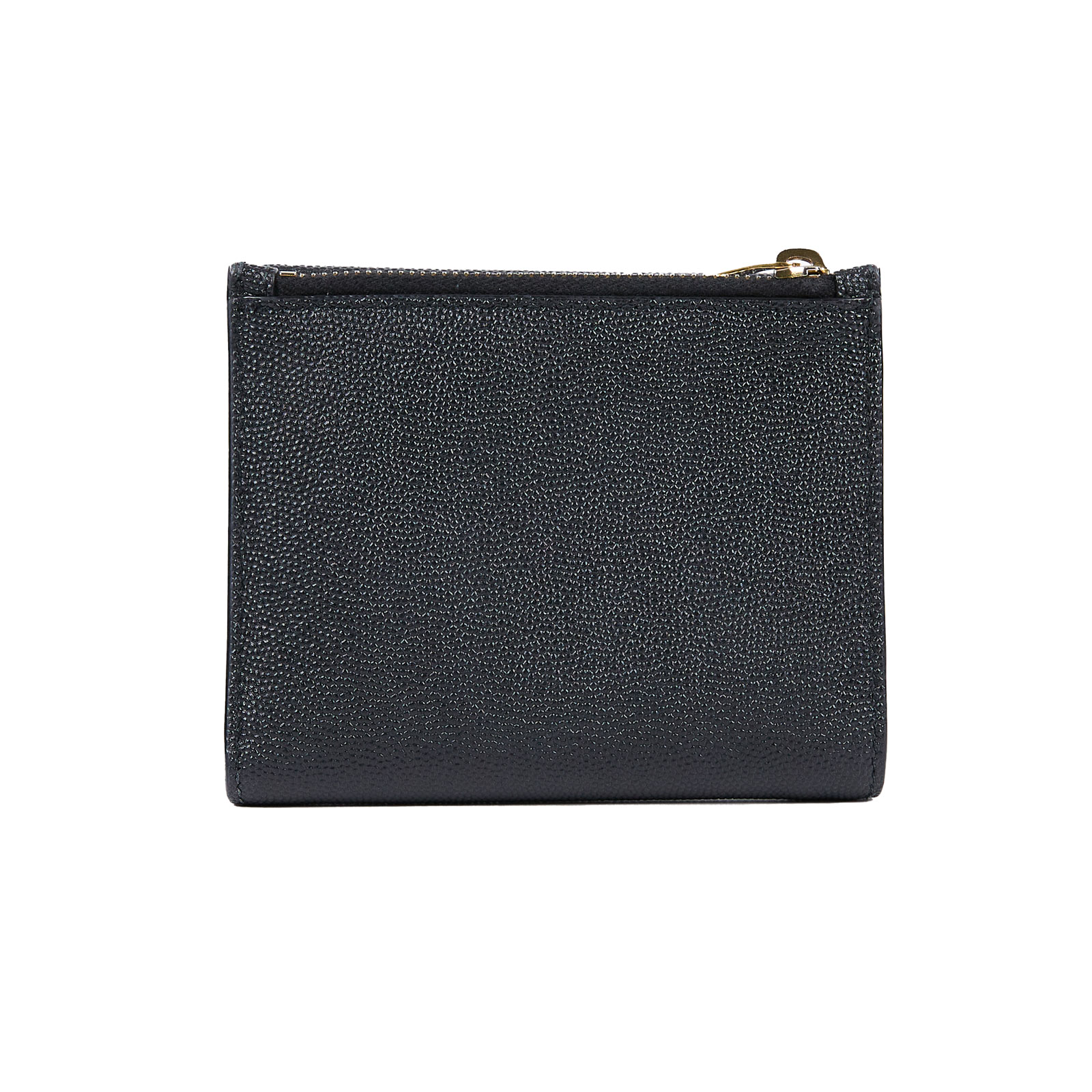 聖羅蘭 YSL SAINT LAURENT Uptown 粒面壓紋皮革小型 錢包 5822961GF0J 黑三折短夾 原廠盒子/防塵袋