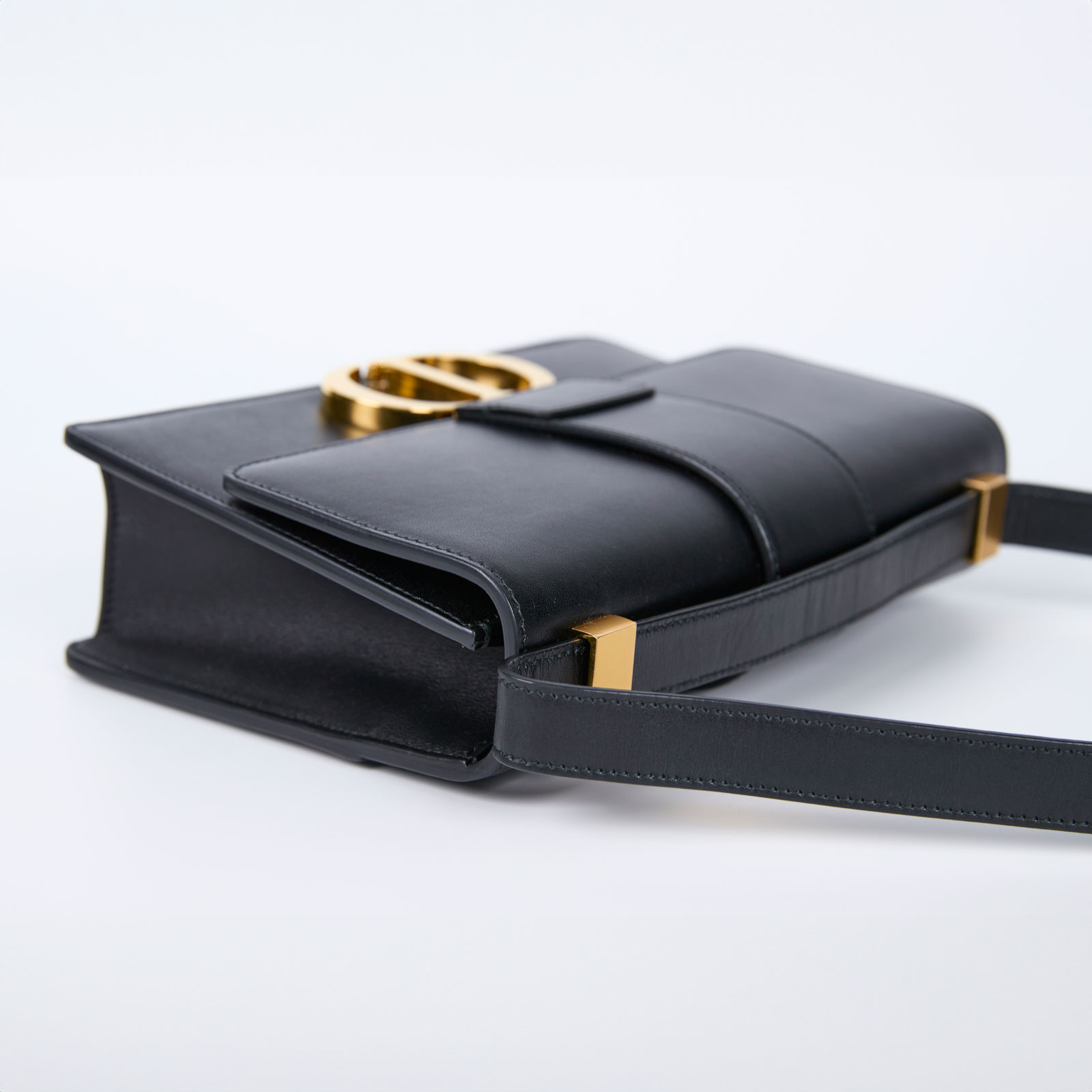 迪奧 CHRISTIAN DIOR 30 Montaigne 包 M9203UMOS 黑蒙田斜背 防塵袋/原廠盒子/保證卡/購買證明