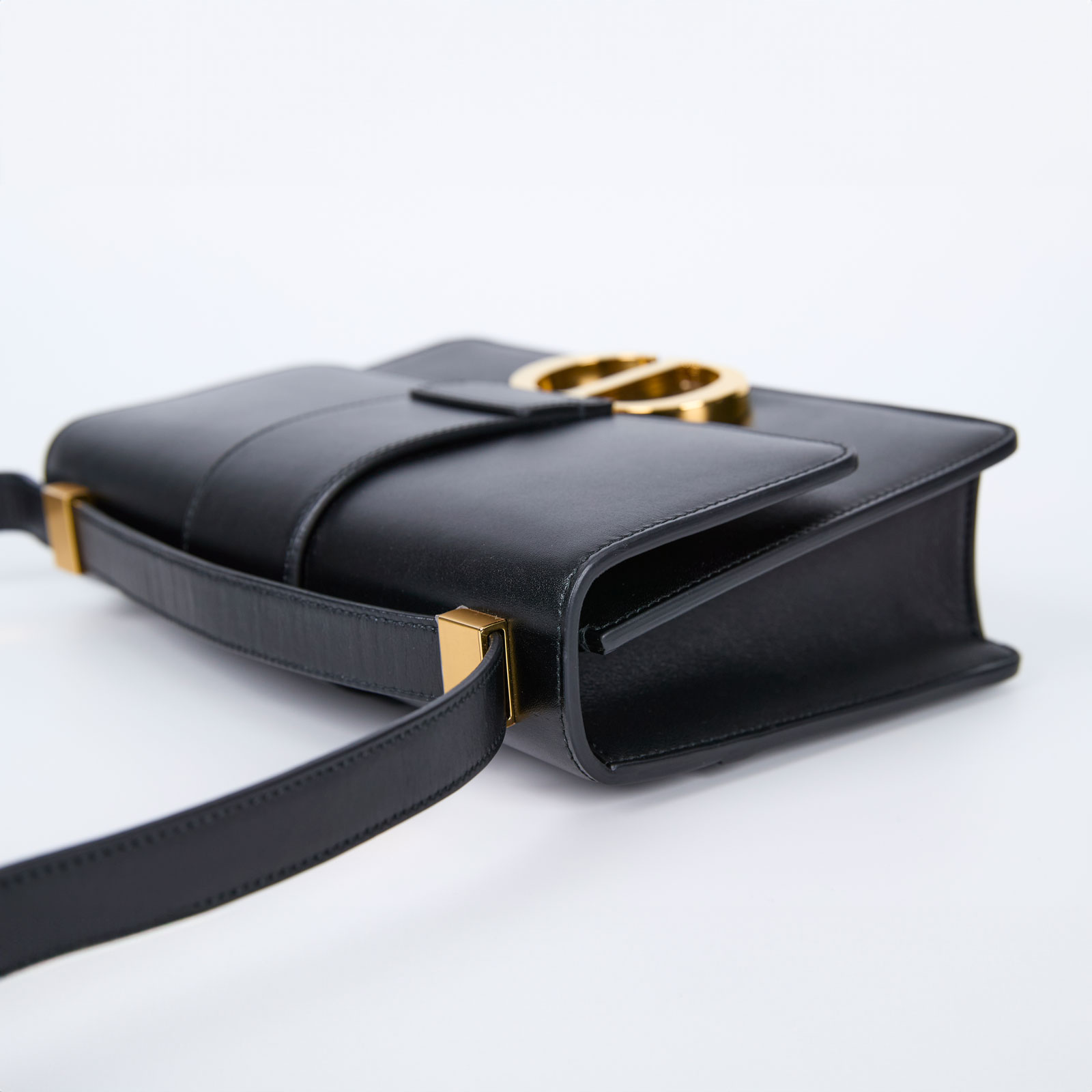 迪奧 CHRISTIAN DIOR 30 Montaigne 包 M9203UMOS 黑蒙田斜背 防塵袋/原廠盒子/保證卡/購買證明