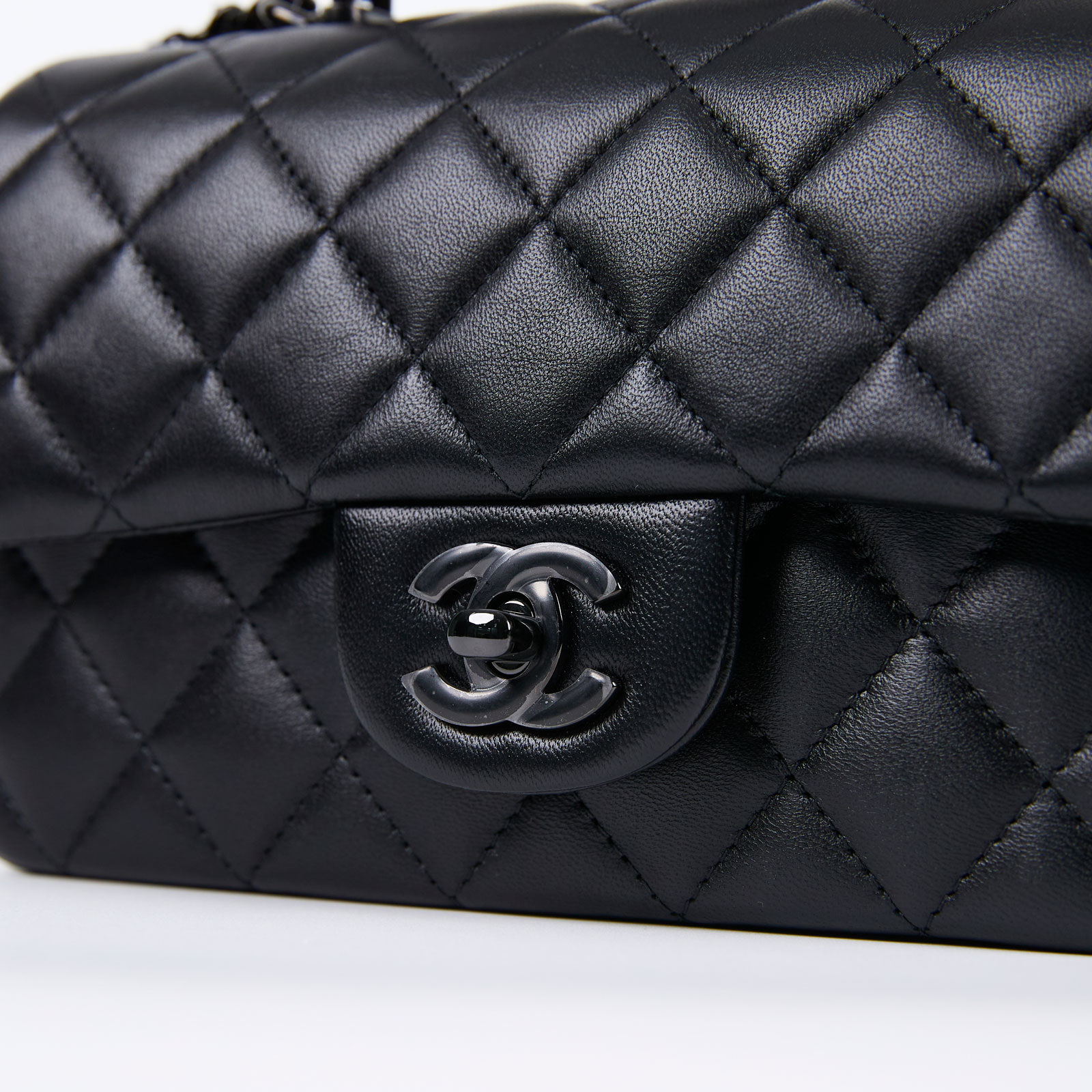 香奈兒 CHANEL Coco 20  肩背 斜背 迷你 口蓋包 AS2431 晶片款 SO BLACK HANDLE COCO20 防塵袋/原廠盒子/保證卡