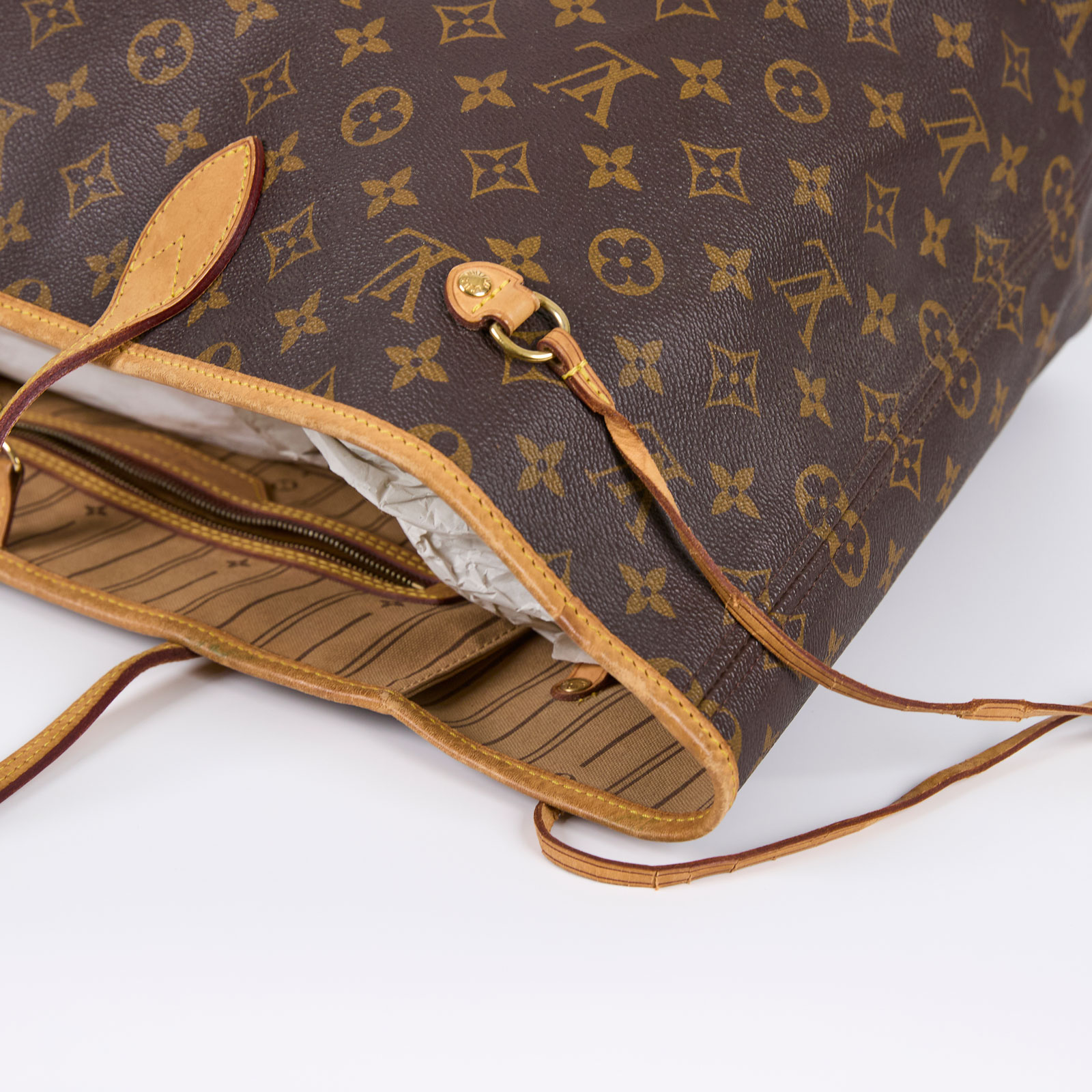 路易威登 LOUIS VUITTON Neverfull GM 托特包 經典帆布 M40157 棕原花Neverfull GM 無附屬品