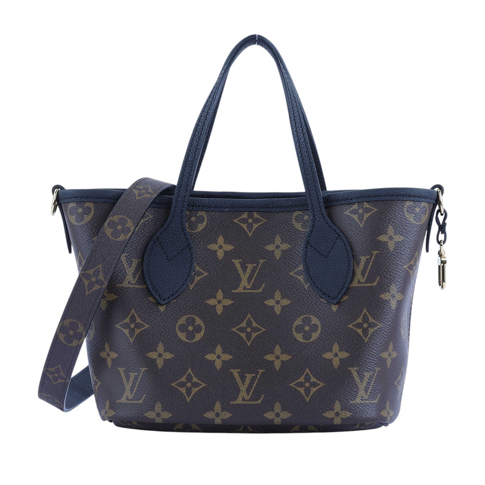 路易威登 LOUIS VUITTON 新款雙面設計 Neverfull Bandoulière Inside Out BB 托特包 黑色 M12099 晶片款  原廠盒子/防塵袋/內袋/背帶
