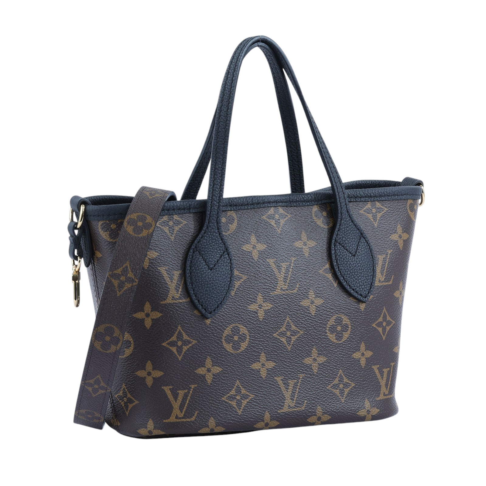 路易威登 LOUIS VUITTON 新款雙面設計 Neverfull Bandoulière Inside Out BB 托特包 黑色 M12099 晶片款  原廠盒子/防塵袋/內袋/背帶