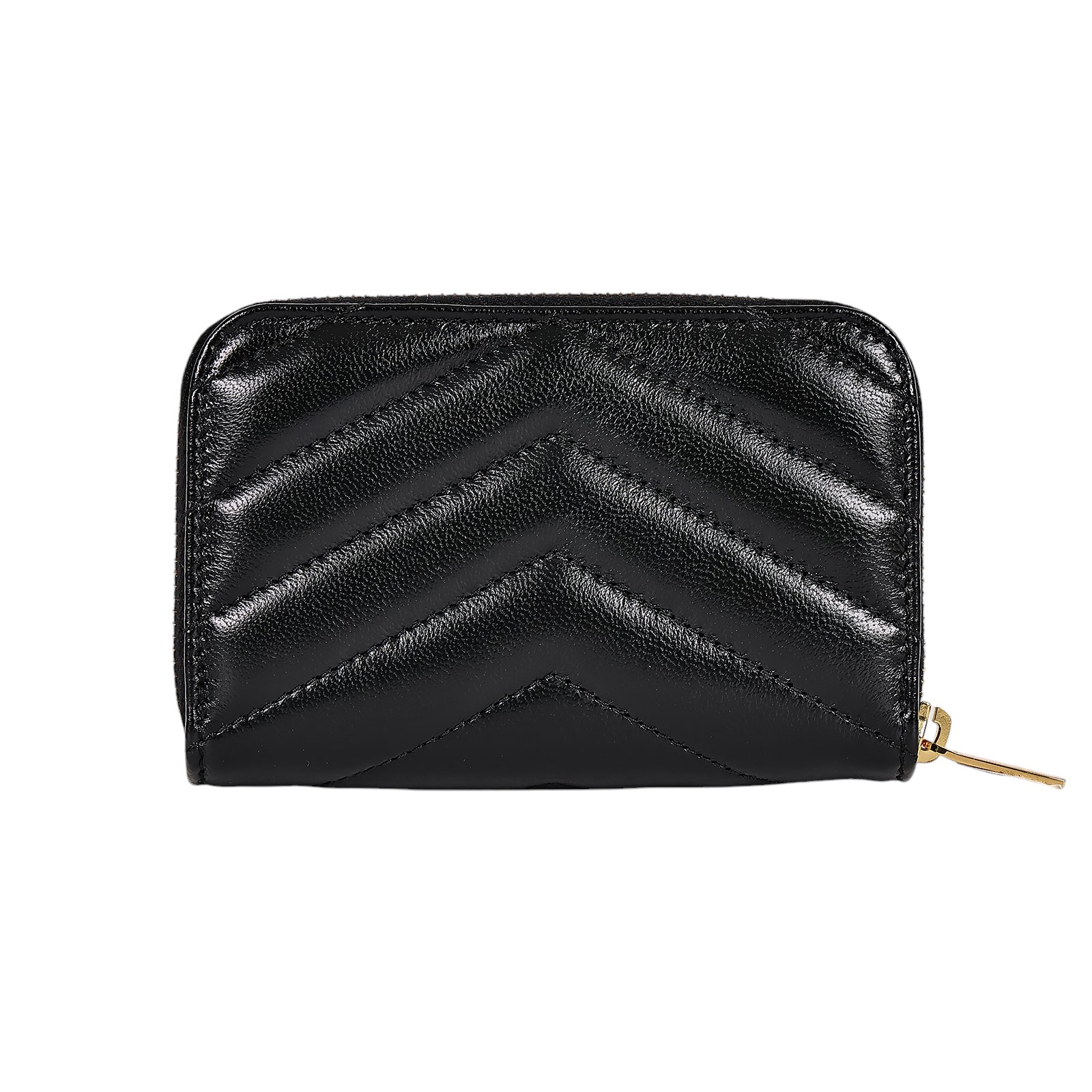 聖羅蘭 YSL SAINT LAURENT 拉鍊 零錢包 753788BOW01 黑金拉鍊零錢包 原廠盒子/防塵袋