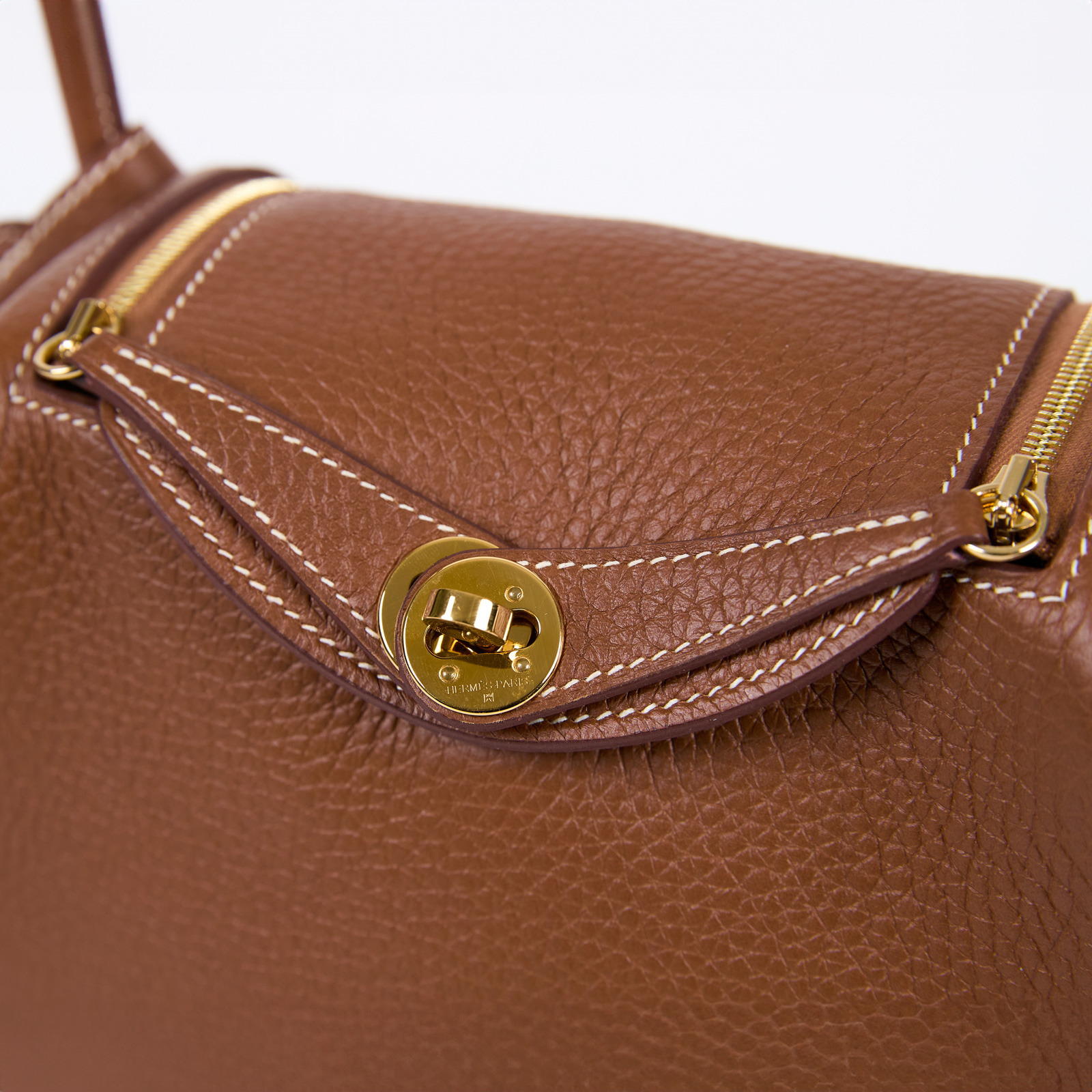 愛馬仕 Hermès Lindy 琳迪包 迷你 LDM Z刻 MINI LINDY金棕 防塵袋/原廠盒子
