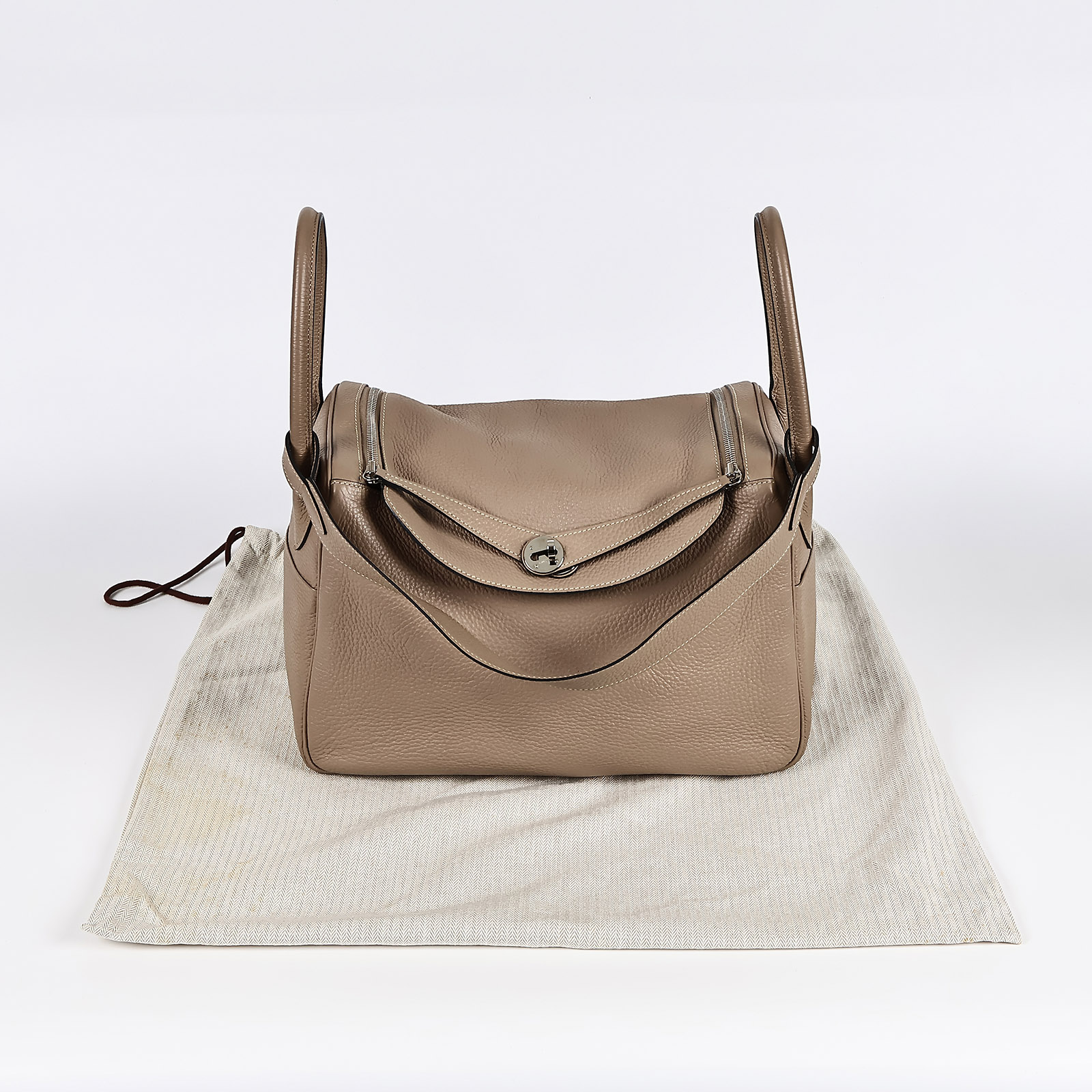愛馬仕 Hermès Lindy 琳迪包 34 LD34 □R 斑鳩灰LINDY34 防塵袋