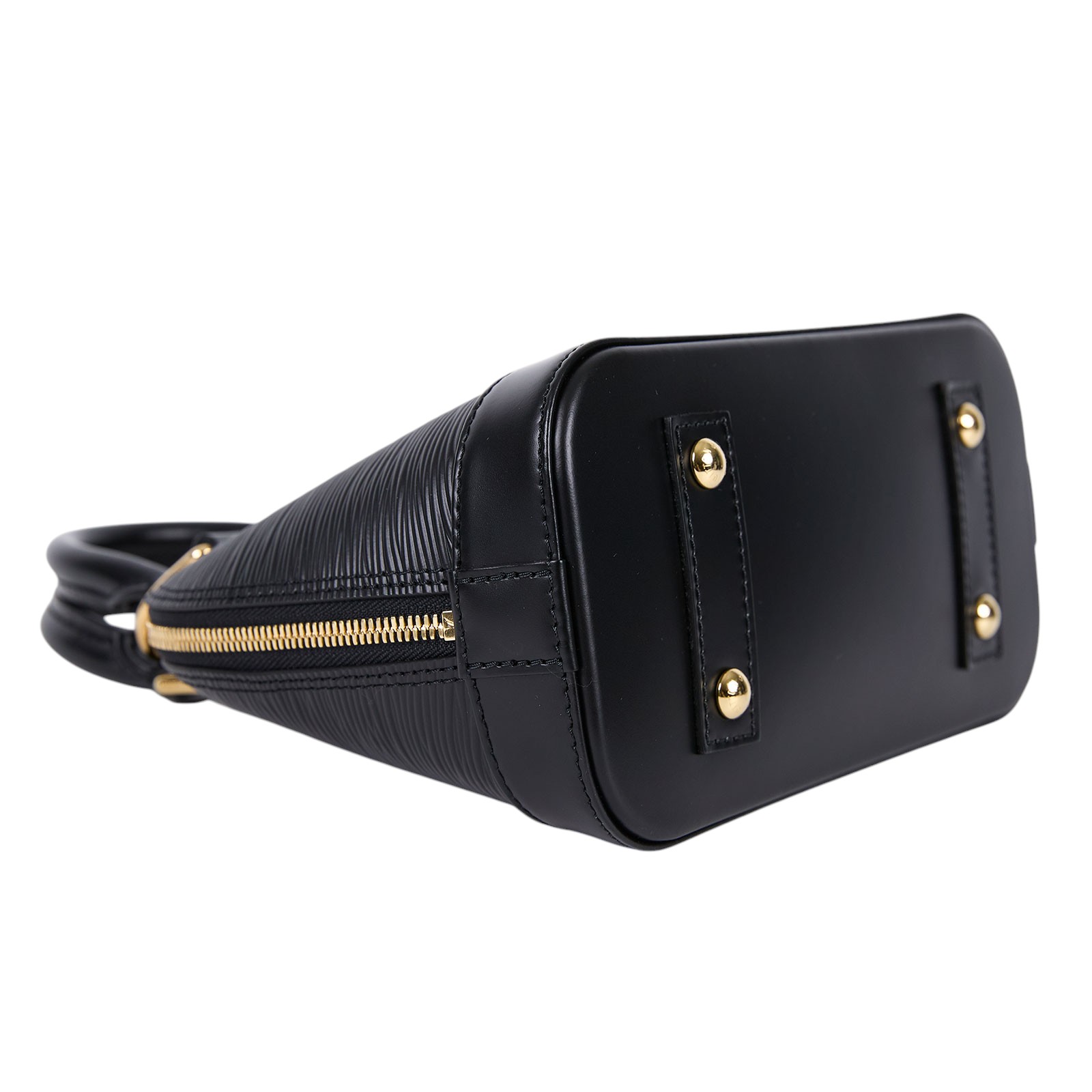 路易威登 LOUIS VUITTON LV x TM Alma BB 貝殼包 黑色 M13670 晶片款  防塵袋/原廠盒子/背帶/吊飾/鎖組