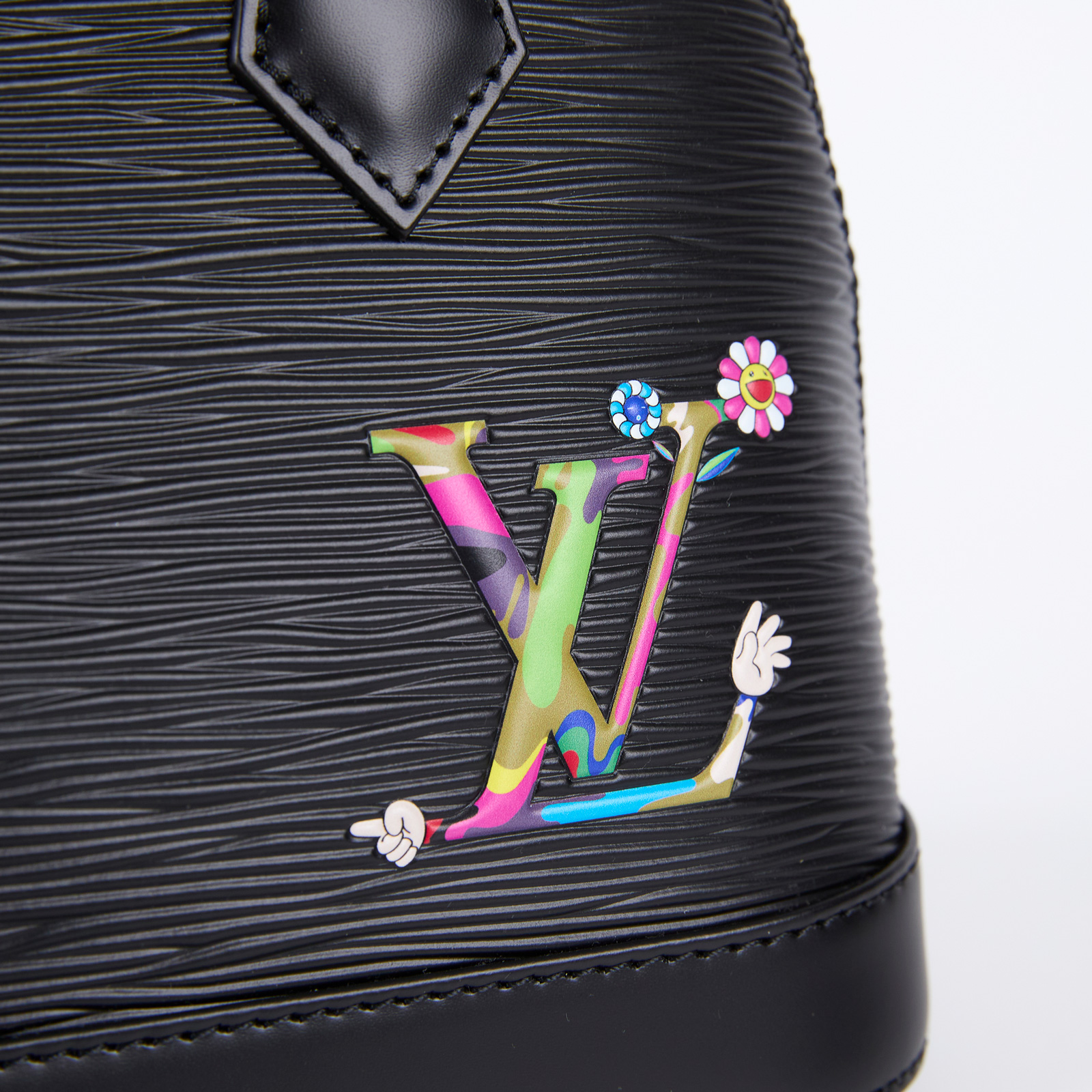 路易威登 LOUIS VUITTON LV x TM Alma BB 貝殼包 黑色 M13670 晶片款  防塵袋/原廠盒子/背帶/吊飾/鎖組