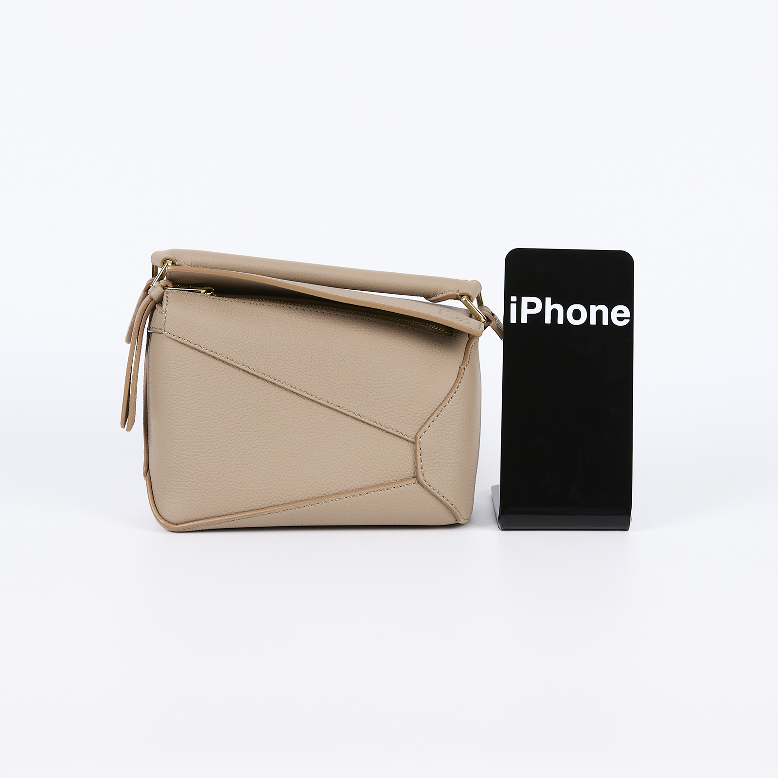 羅意威 LOEWE Mini Puzzle bag 手拿 肩背 斜背包 A510P88X16 沙色 MINI PUZZLE 新款 原廠盒子/防塵袋