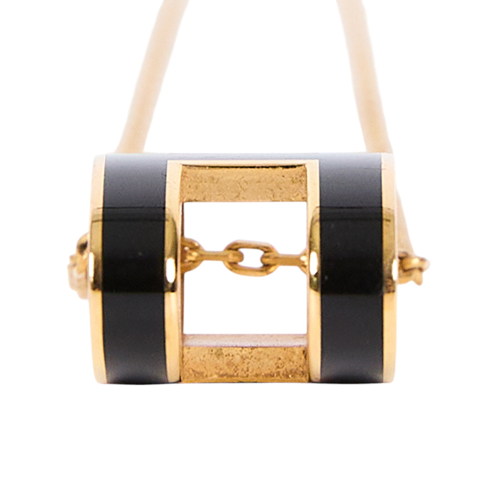 愛馬仕 Hermès Pop H 墜飾 POPHP ST 02 50 黑POP H項鍊 原廠盒子