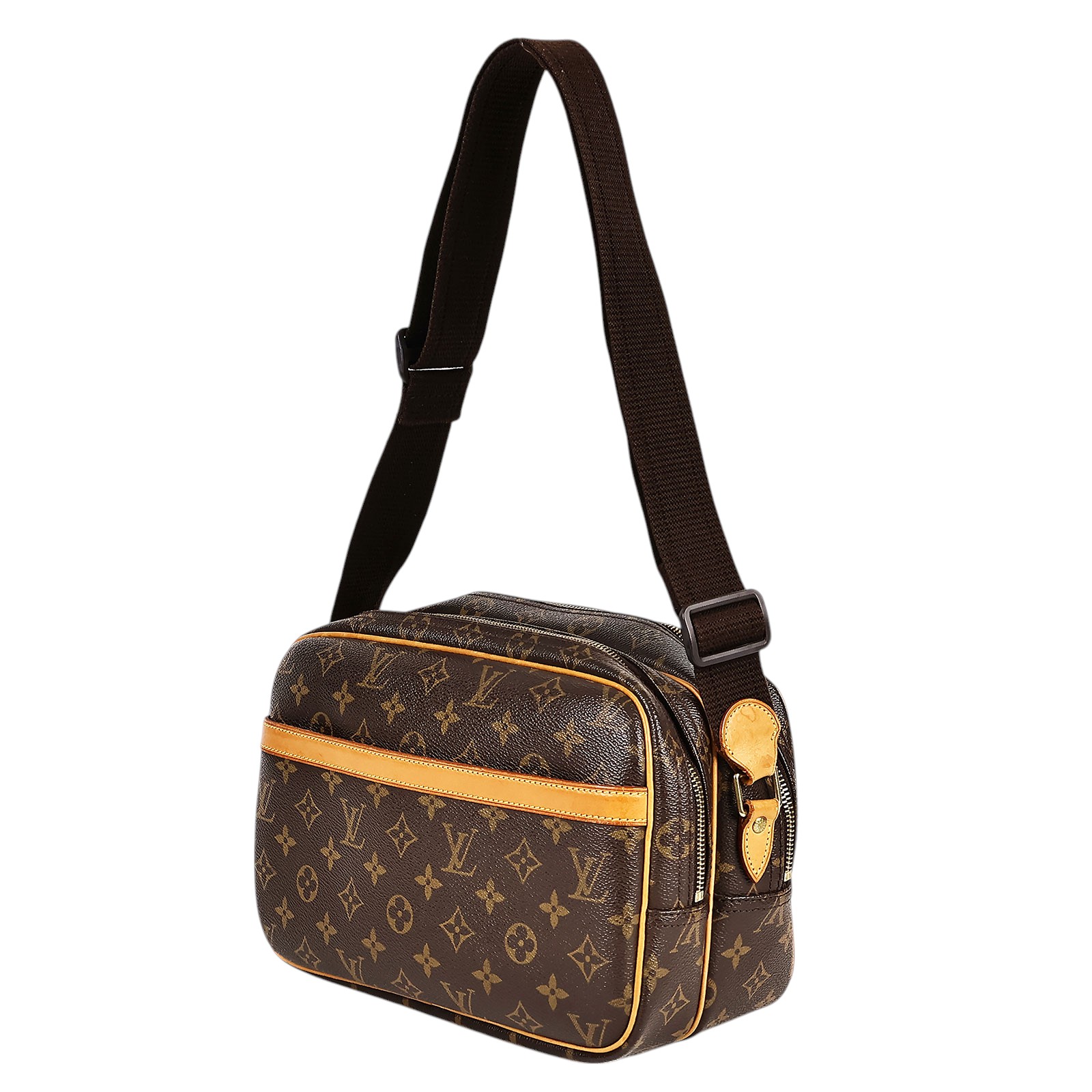 路易威登 LOUIS VUITTON Reporter PM 記者包 M45254 棕色原花記者包 無附屬品