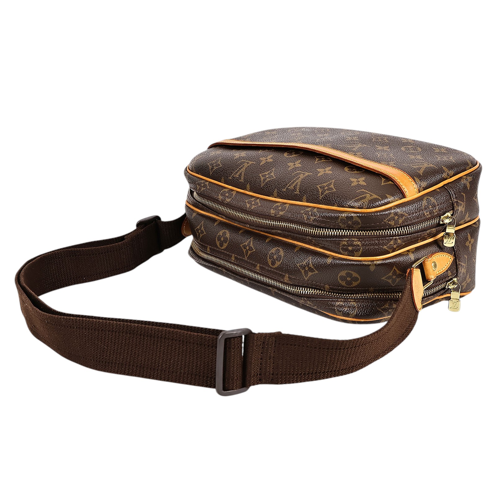 路易威登 LOUIS VUITTON Reporter PM 記者包 M45254 棕色原花記者包 無附屬品