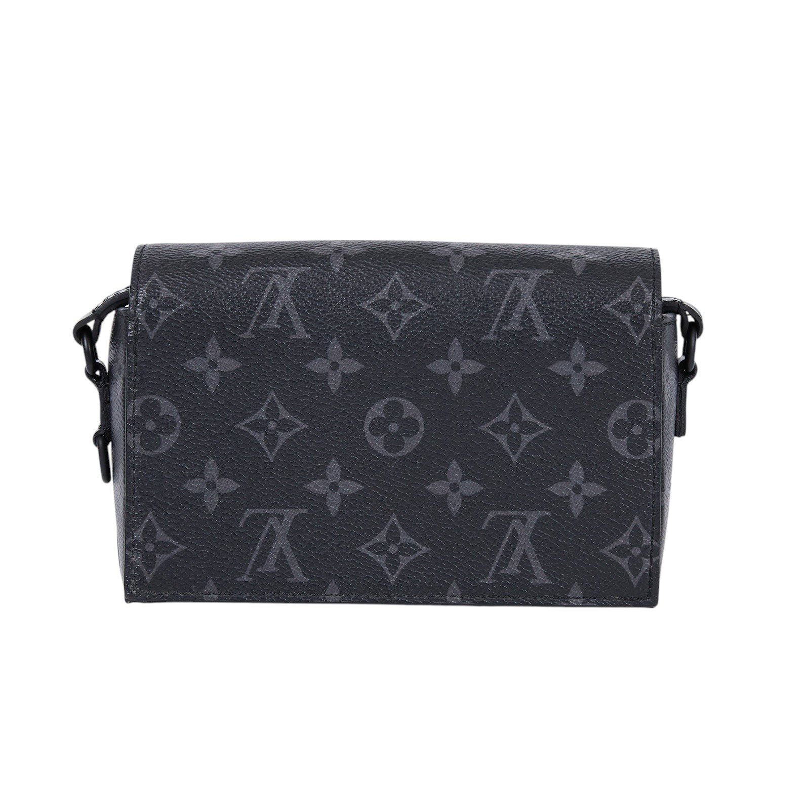 路易威登 LOUIS VUITTON Steamer 隨身錢包 肩背 M81783 晶片款 ☆黑原花Steamer Eclipse斜背包 無附屬品