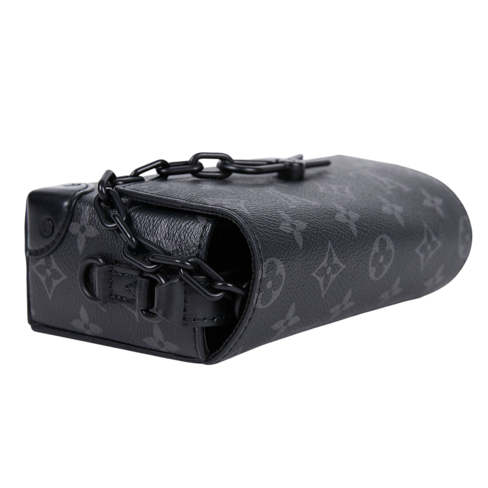 路易威登 LOUIS VUITTON Steamer 隨身錢包 肩背 M81783 晶片款 ☆黑原花Steamer Eclipse斜背包 無附屬品