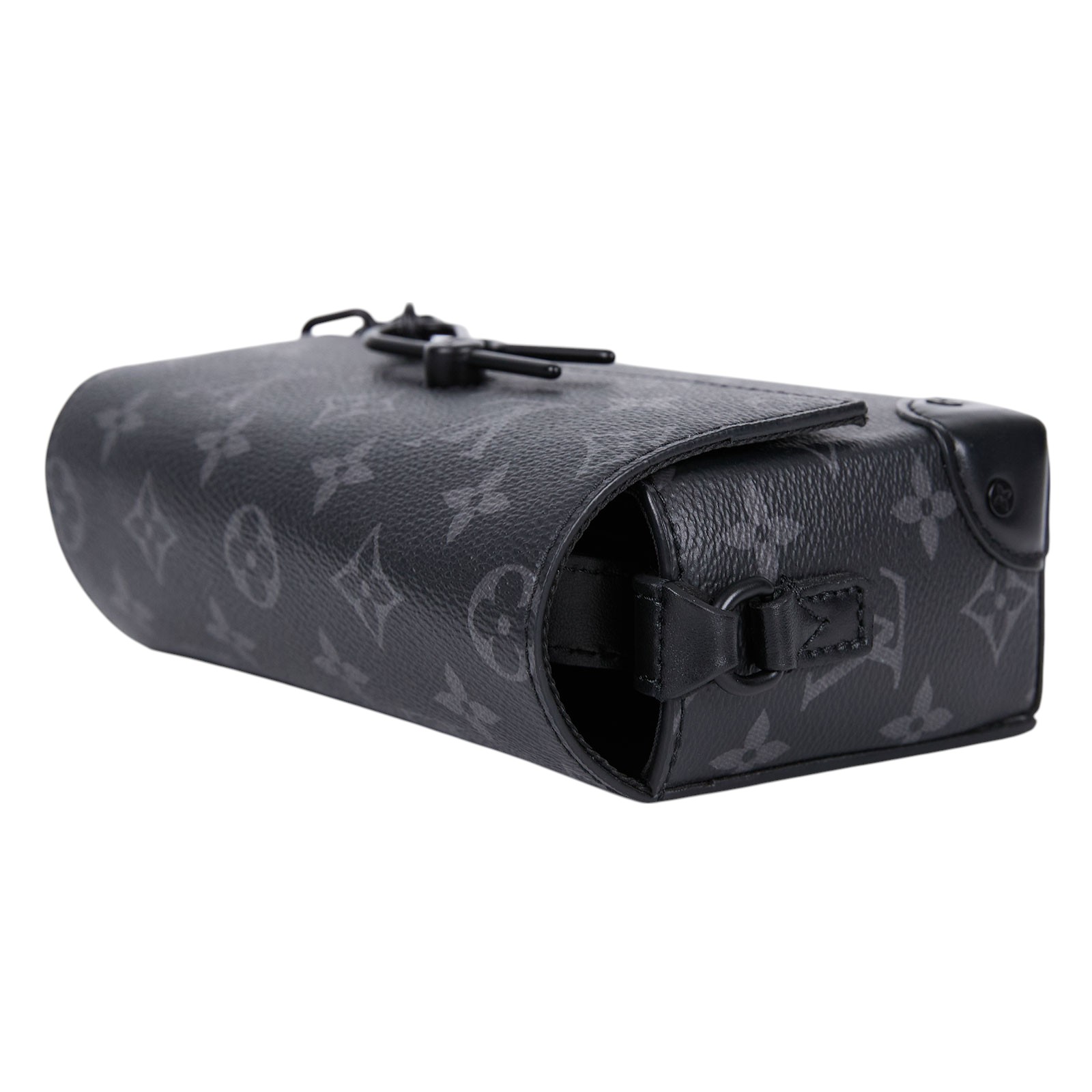 路易威登 LOUIS VUITTON Steamer 隨身錢包 肩背 M81783 晶片款 ☆黑原花Steamer Eclipse斜背包 無附屬品