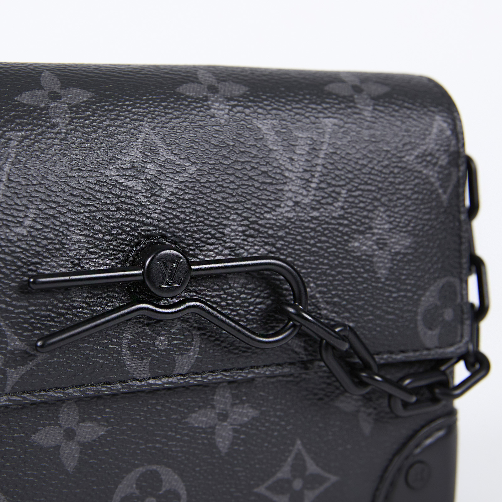 路易威登 LOUIS VUITTON Steamer 隨身錢包 肩背 M81783 晶片款 ☆黑原花Steamer Eclipse斜背包 無附屬品