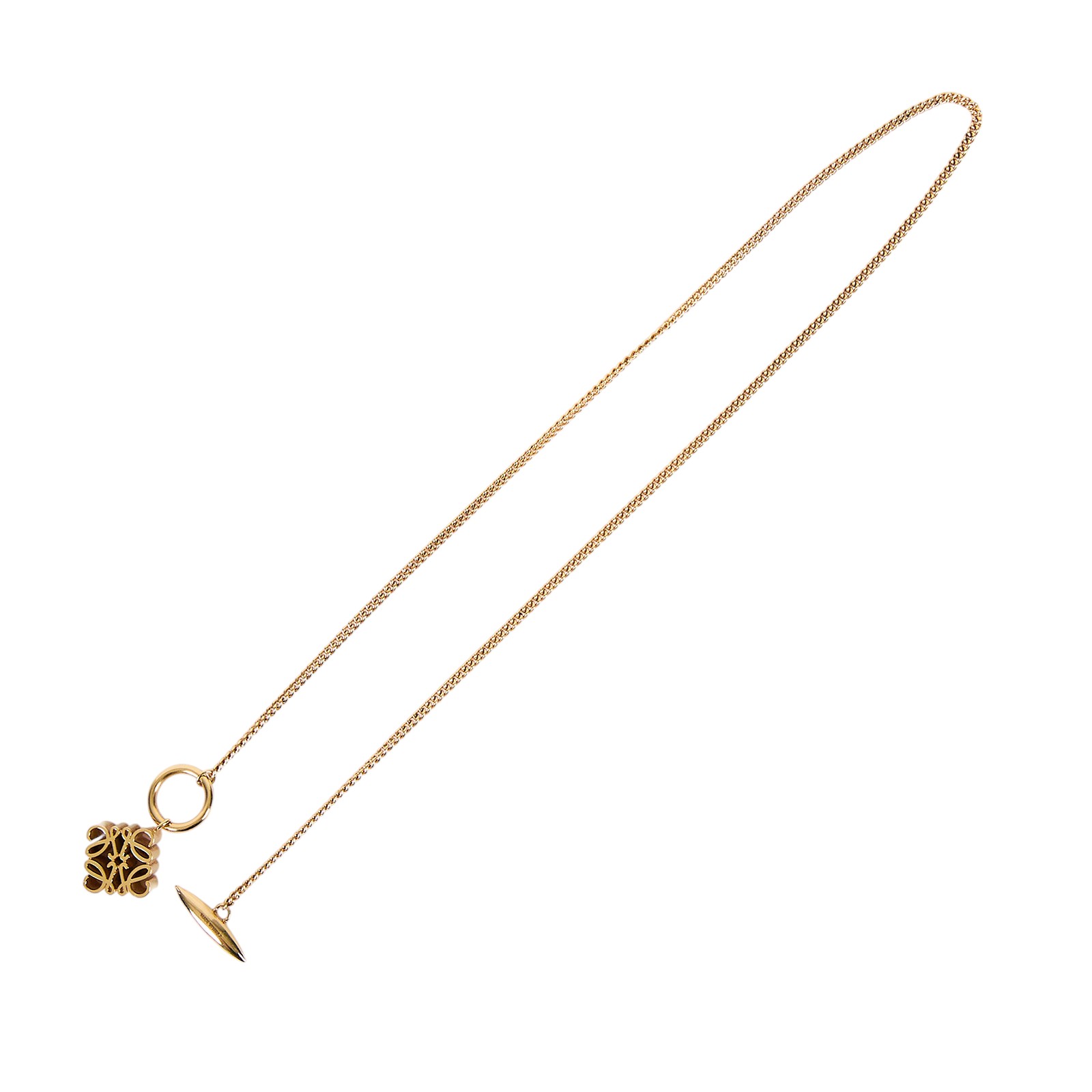 羅意威 LOEWE Anagram 項鍊 BF557261 金ANAGRAM項鍊 防塵袋/原廠盒子