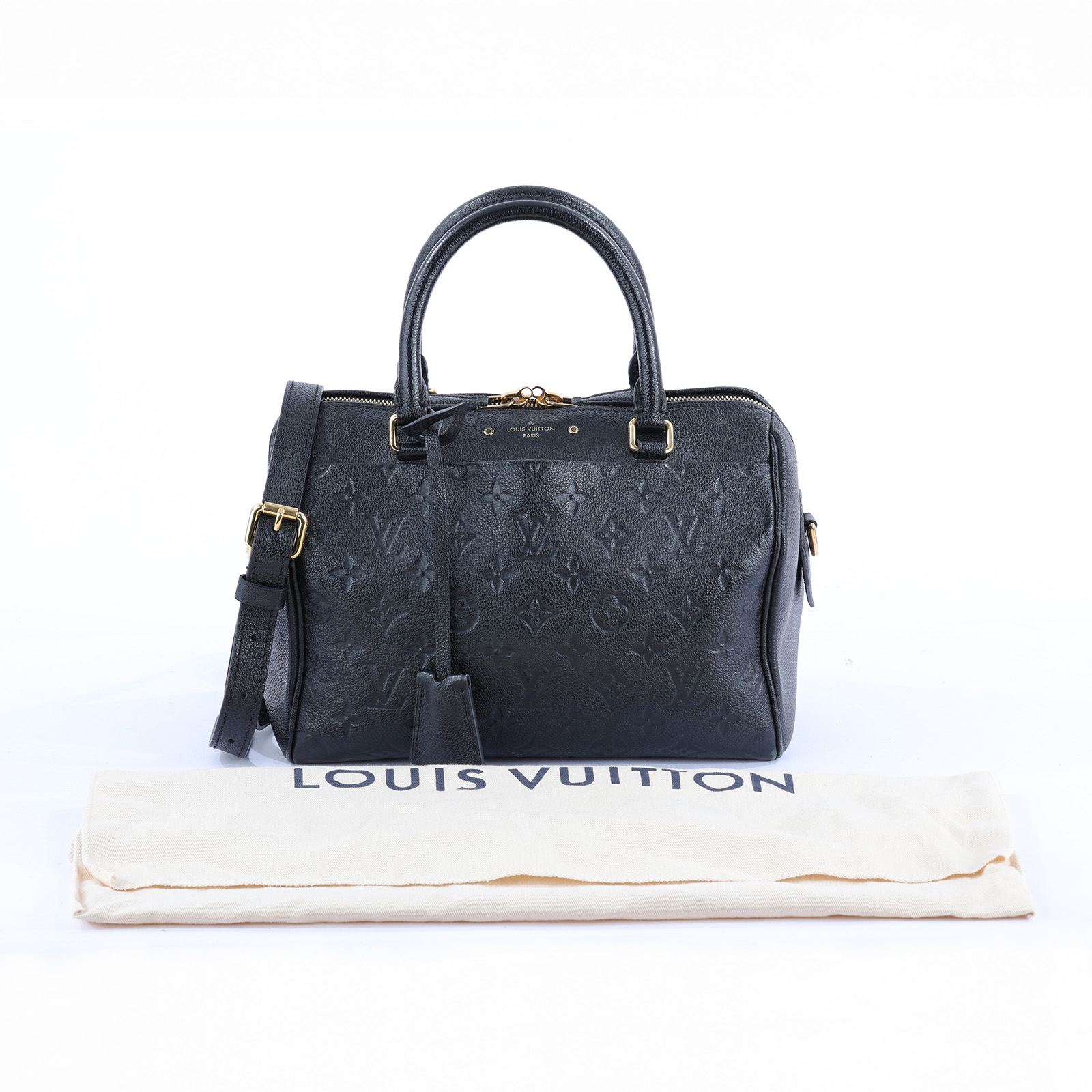 路易威登 LOUIS VUITTON Speedy 25 NM 手提波士頓包 壓紋牛皮 黑色 M42401 黑原花壓紋牛皮 speedy 25 防塵袋