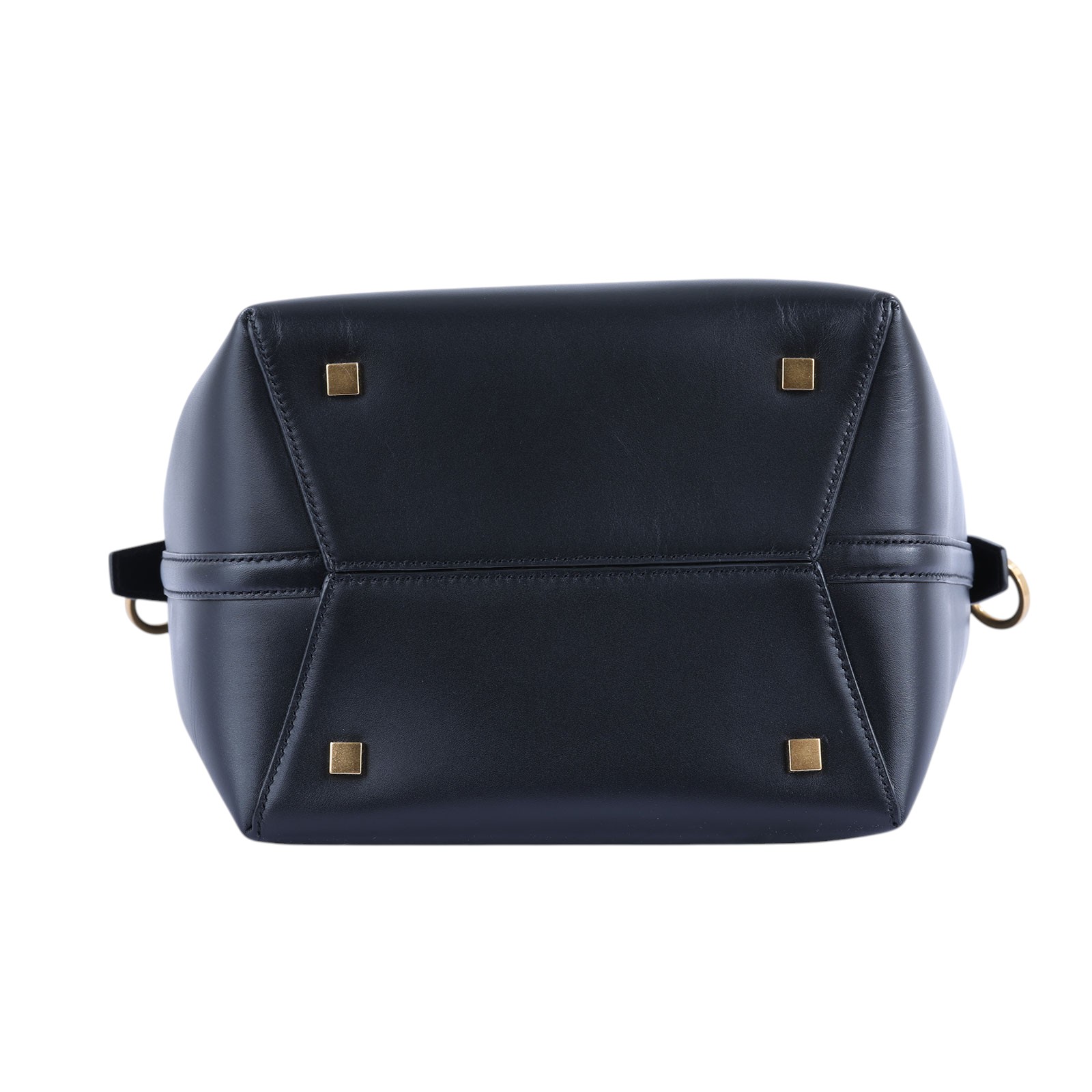 聖羅蘭 YSL SAINT LAURENT le 37 亮面皮革手袋 7428282R20W 黑LE 37 金釦小牛皮二用水桶包 防塵袋