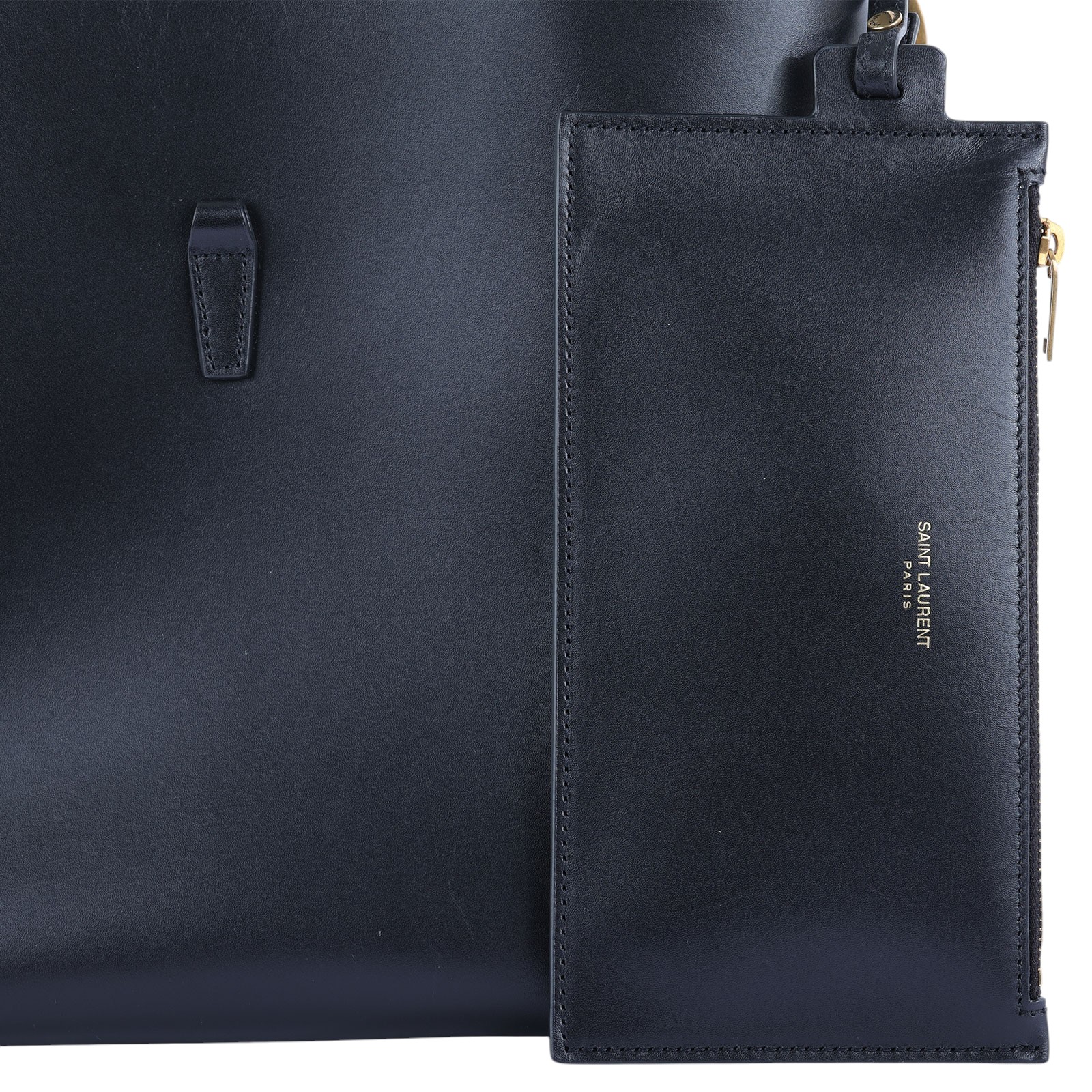 聖羅蘭 YSL SAINT LAURENT le 37 亮面皮革手袋 7428282R20W 黑LE 37 金釦小牛皮二用水桶包 防塵袋