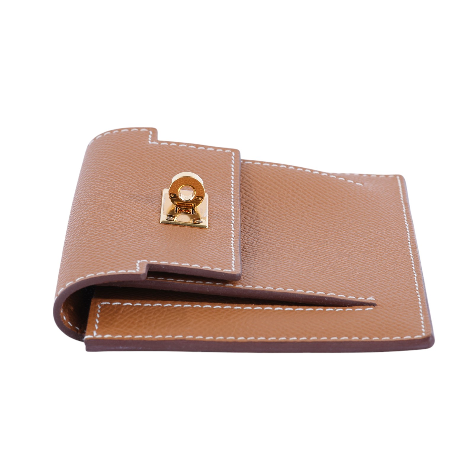愛馬仕 Hermès Kelly Pocket Compact Wallet 零錢包 錢包 KLCW B刻 KELLY POCKET 原廠盒子