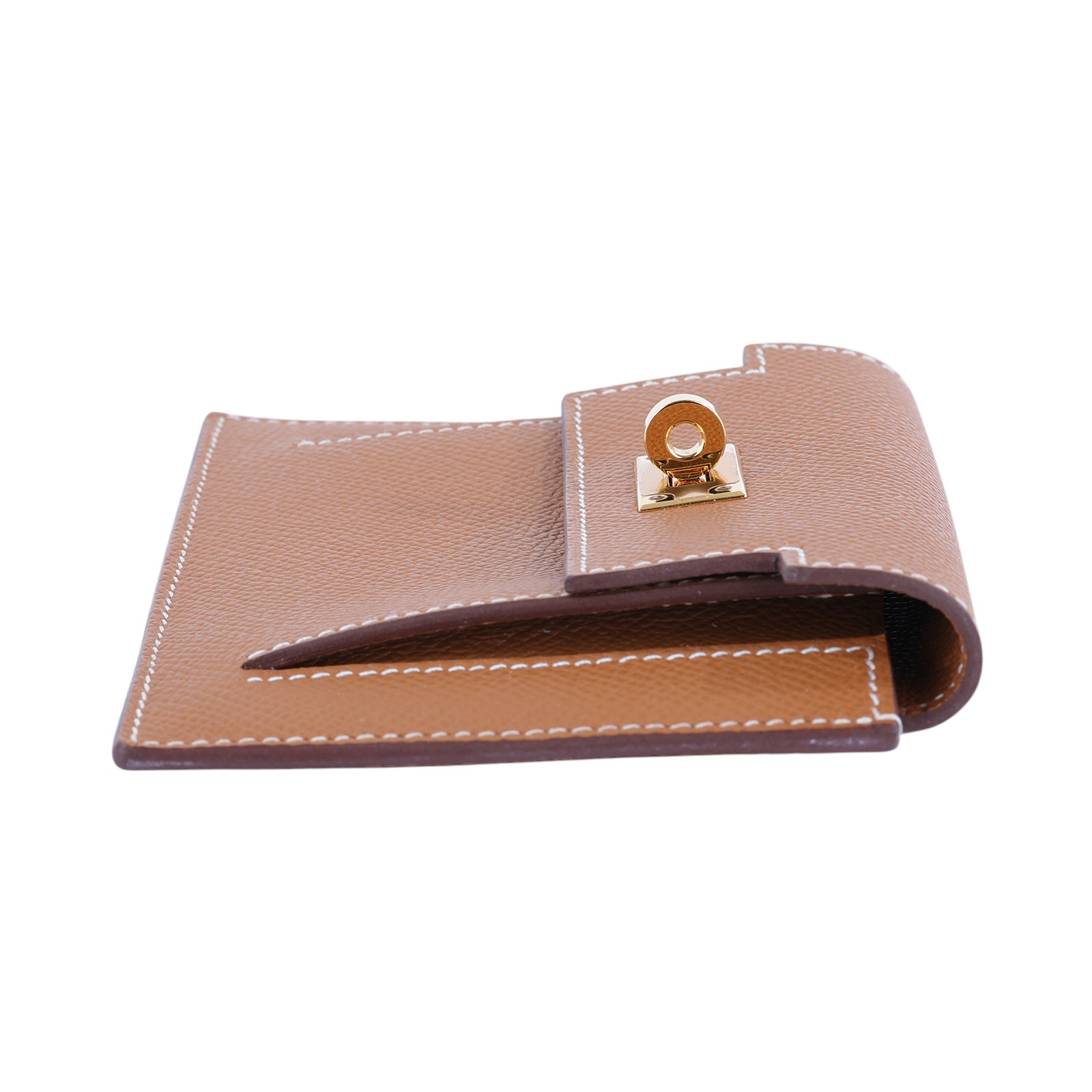 愛馬仕 Hermès Kelly Pocket Compact Wallet 零錢包 錢包 KLCW B刻 KELLY POCKET 原廠盒子