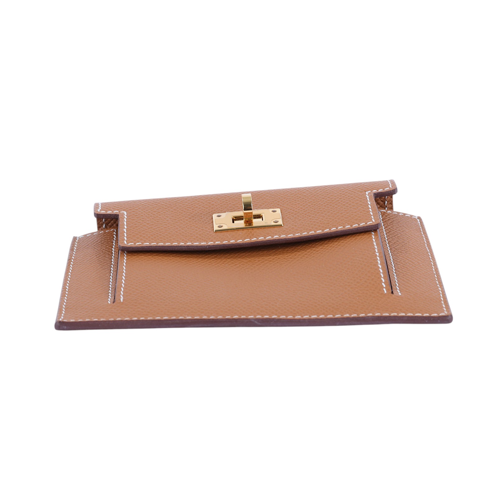 愛馬仕 Hermès Kelly Pocket Compact Wallet 零錢包 錢包 KLCW B刻 KELLY POCKET 原廠盒子