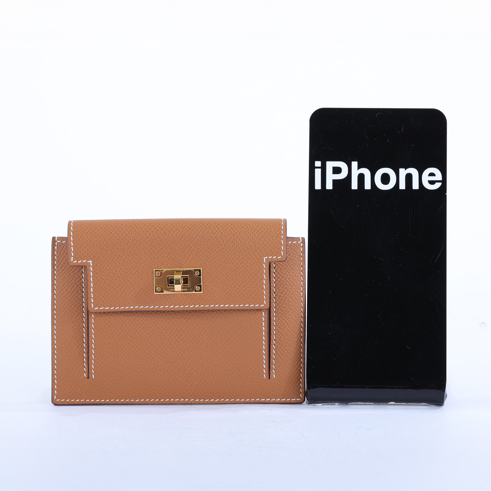 愛馬仕 Hermès Kelly Pocket Compact Wallet 零錢包 錢包 KLCW B刻 KELLY POCKET 原廠盒子