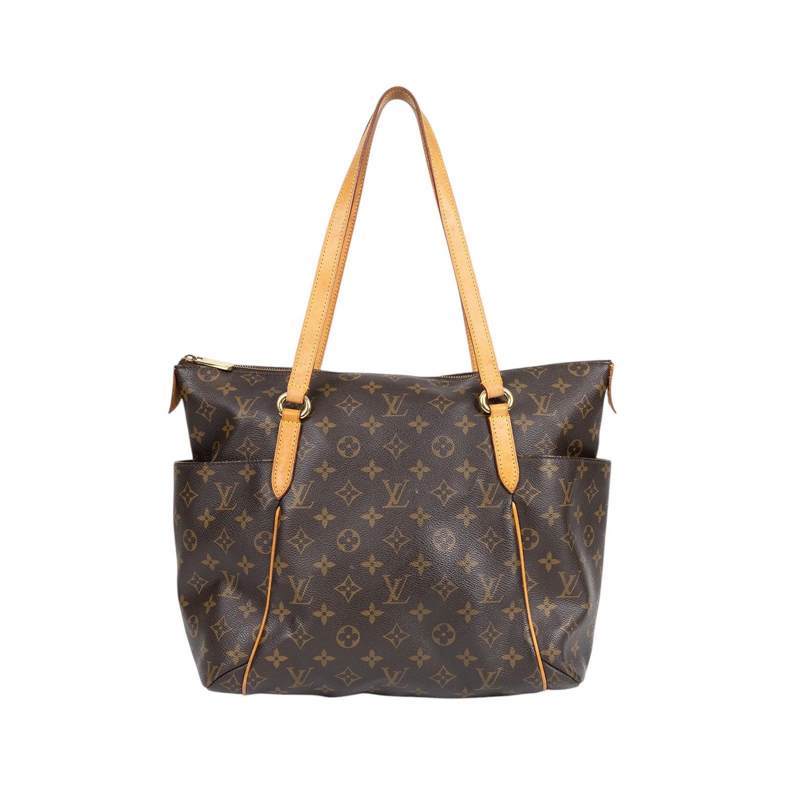 路易威登 LOUIS VUITTON Totally MM Monogram 經典帆布 托特包 M56689 棕原花TOTALLY MM 無附屬品