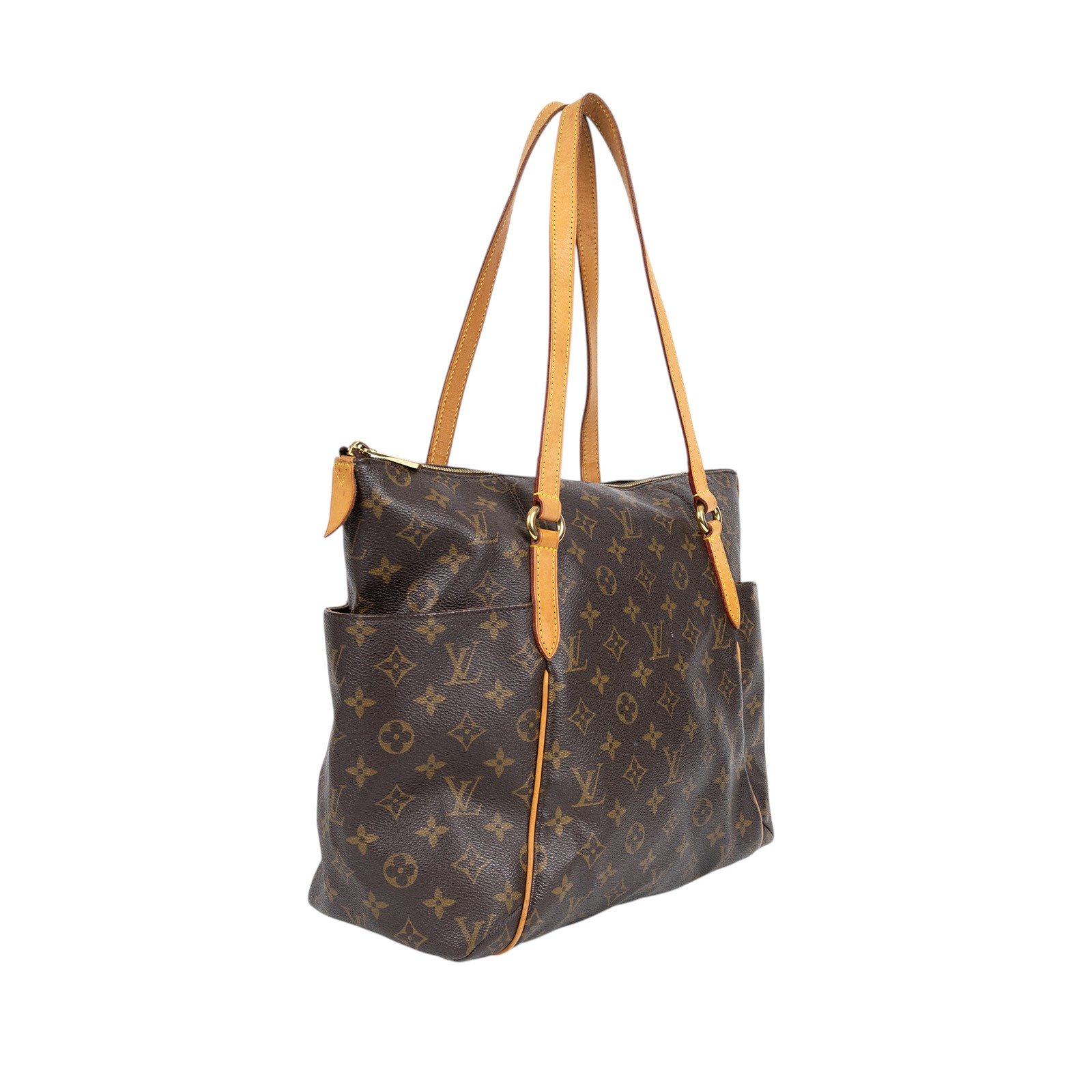 路易威登 LOUIS VUITTON Totally MM Monogram 經典帆布 托特包 M56689 棕原花TOTALLY MM 無附屬品