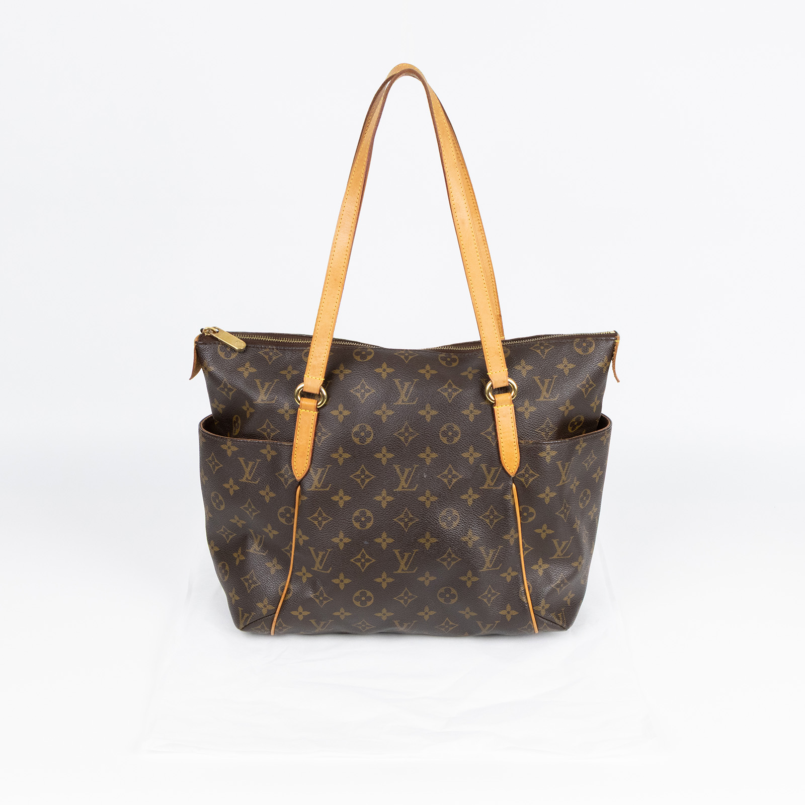 路易威登 LOUIS VUITTON Totally MM Monogram 經典帆布 托特包 M56689 棕原花TOTALLY MM 無附屬品