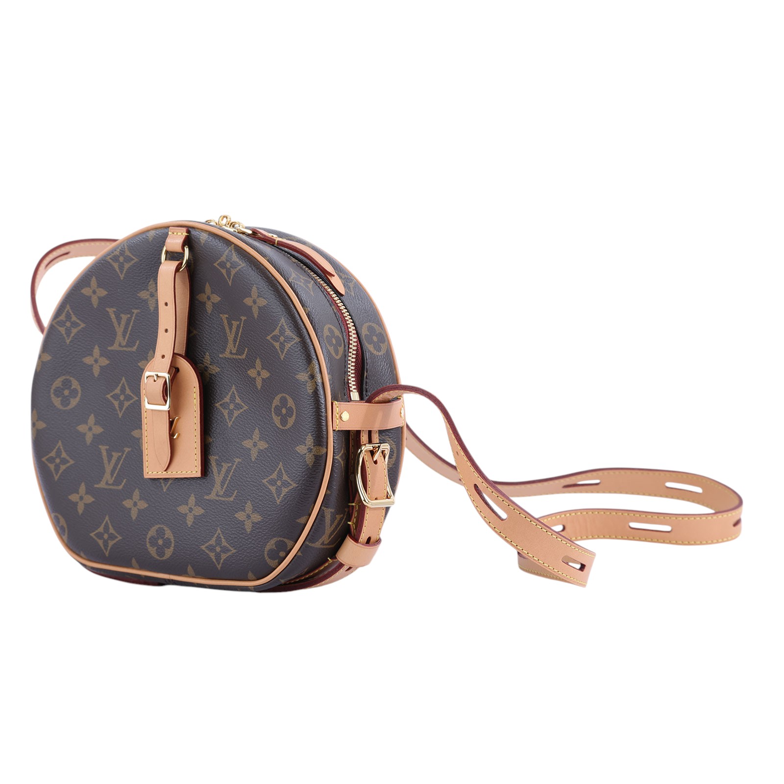 路易威登 LOUIS VUITTON Boite Chapeau Souple  經典帆布 肩背圓餅包 M52294 棕原花圓餅包 原廠盒子/防塵袋/鎖組