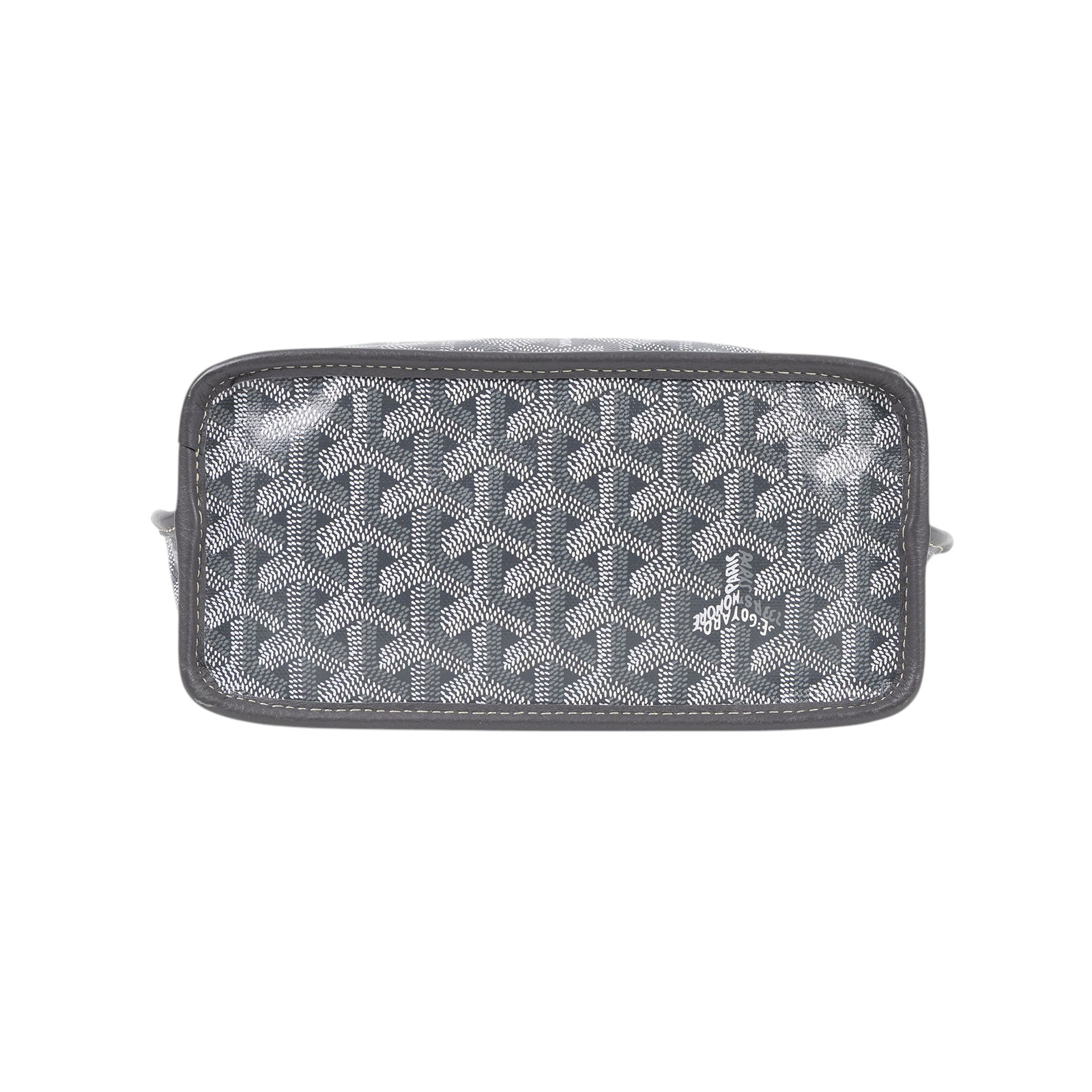高雅德 GOYARD Anjou Mini Bag 托特包 ANJOUSMINCG 灰 Anjou MINI TOTE 防塵袋/購買證明影本/內袋
