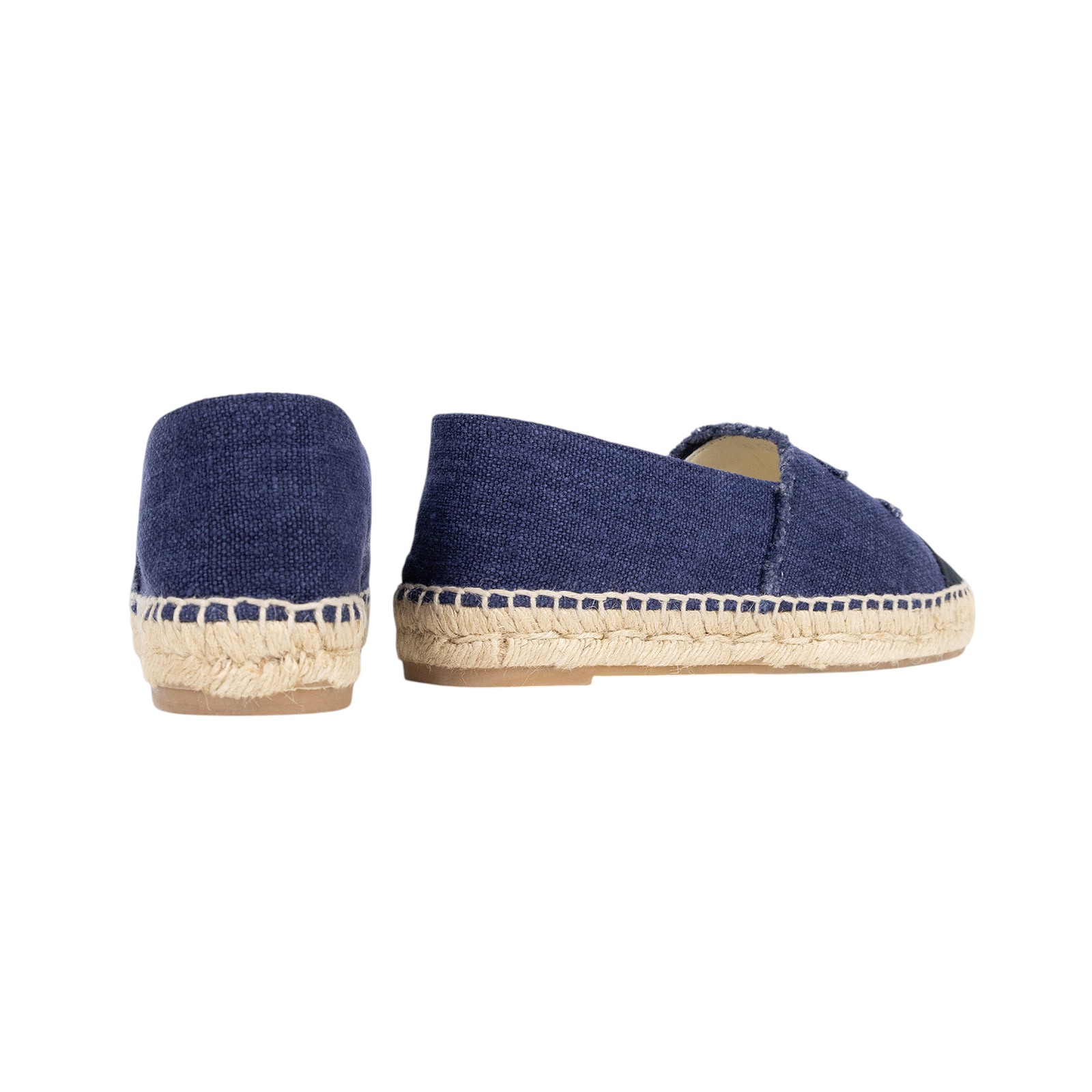 香奈兒 CHANEL Espadrilles 漁夫鞋 G29762_37 丹寧草編鞋 防塵袋/原廠盒子