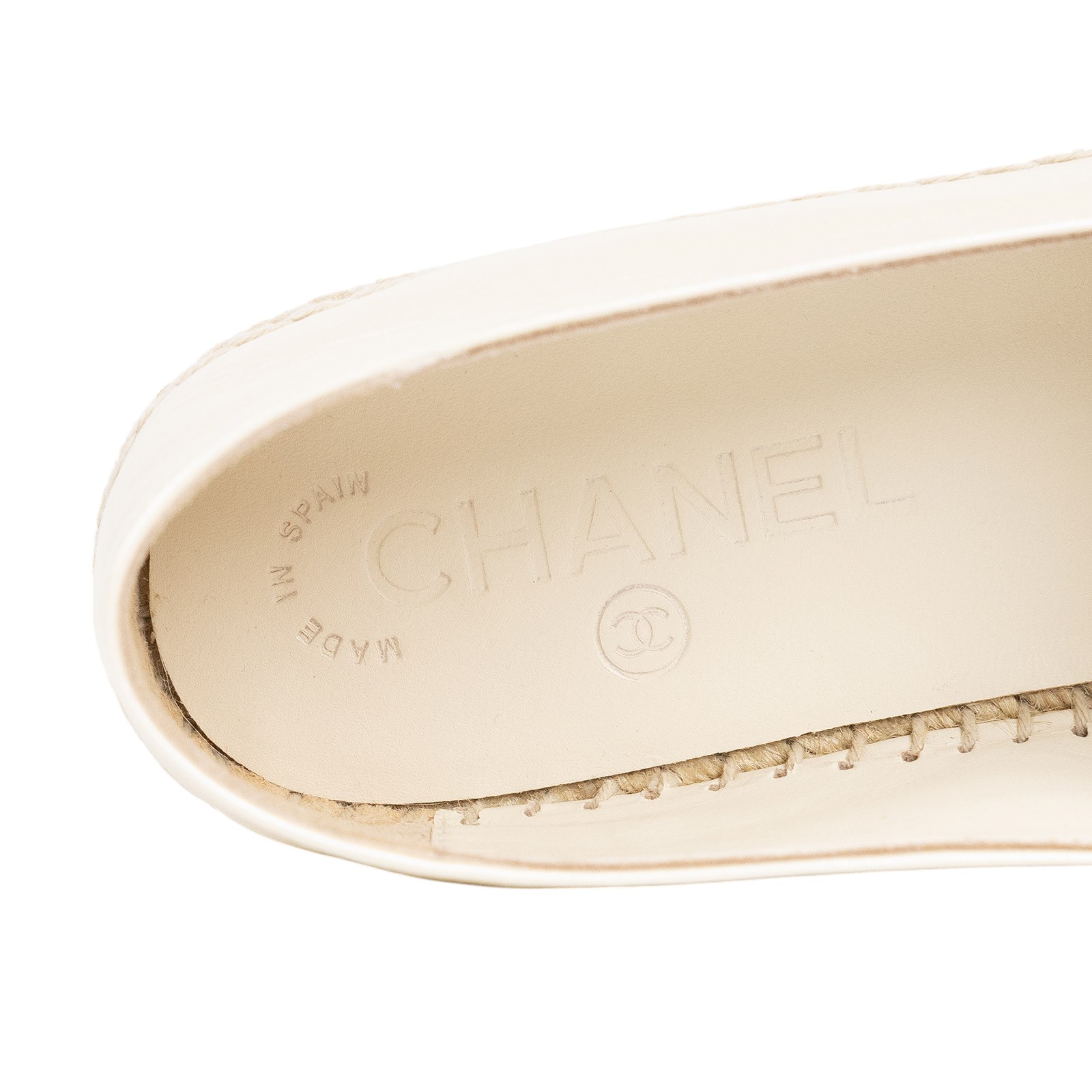 香奈兒 CHANEL Espadrilles 漁夫鞋 G29762_37 珠光草編鞋 防塵袋/原廠盒子